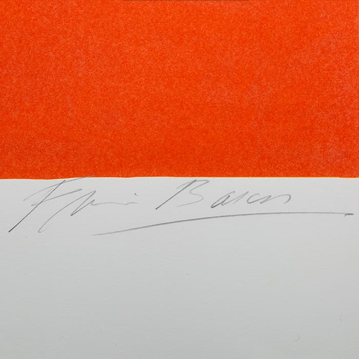 Francis Bacon, « Triptych » (Centre), 1983 – Lithographie en couleurs sur papier