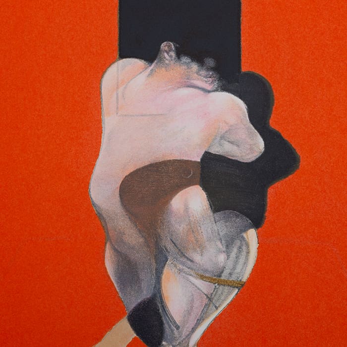 Francis Bacon, « Triptych » (Centre), 1983 – Lithographie en couleurs sur papier