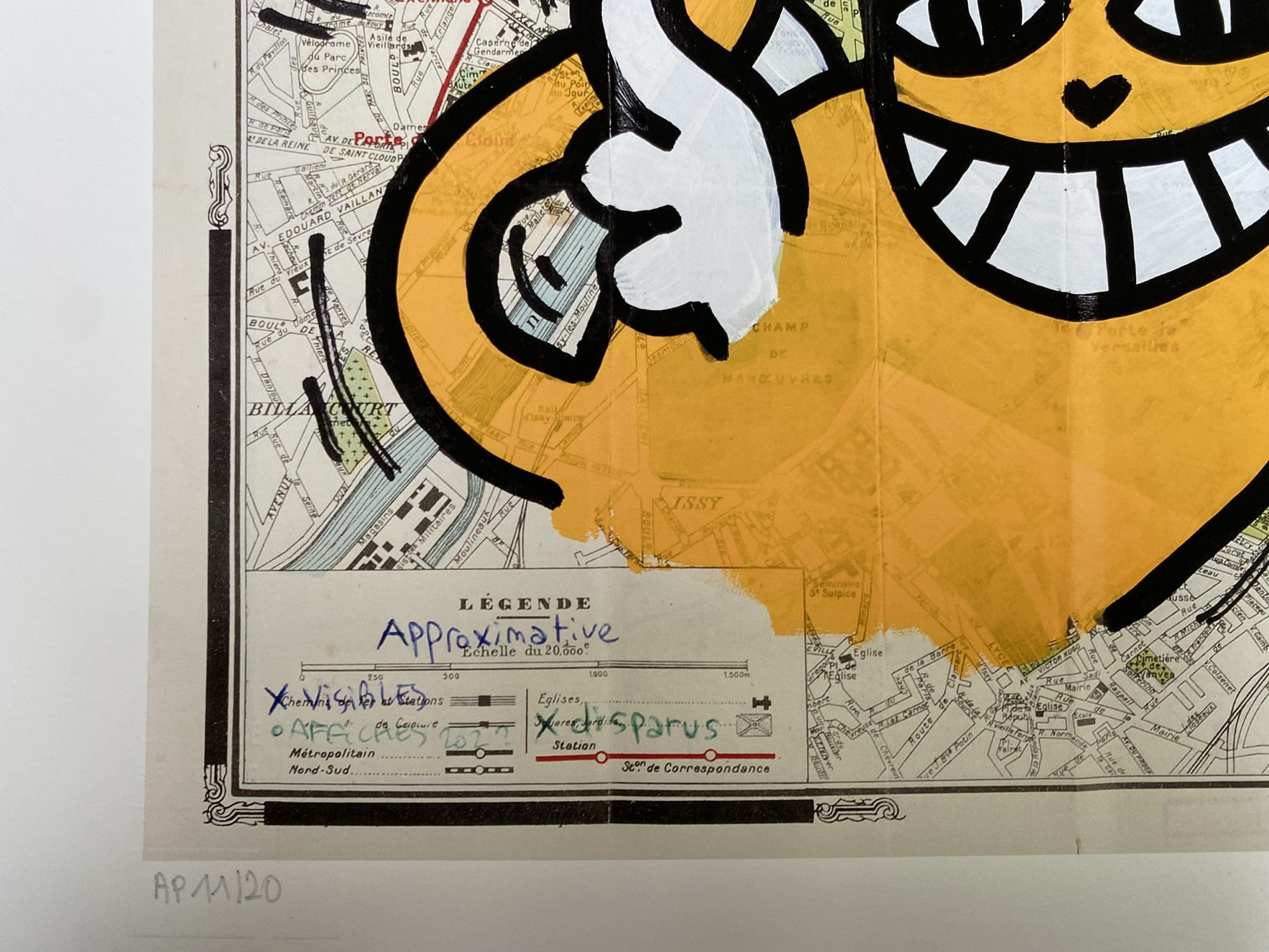 Sérigraphie « Félix Potin in Paris » par M.Chat