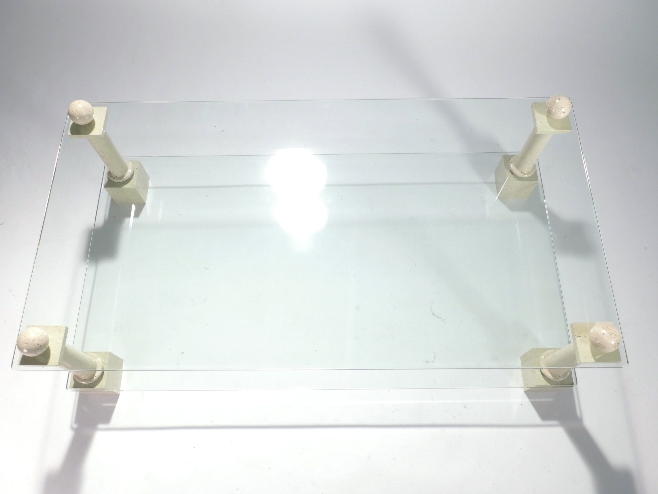 Table Basse en Travertin par Philippe Barbier, Années 1970