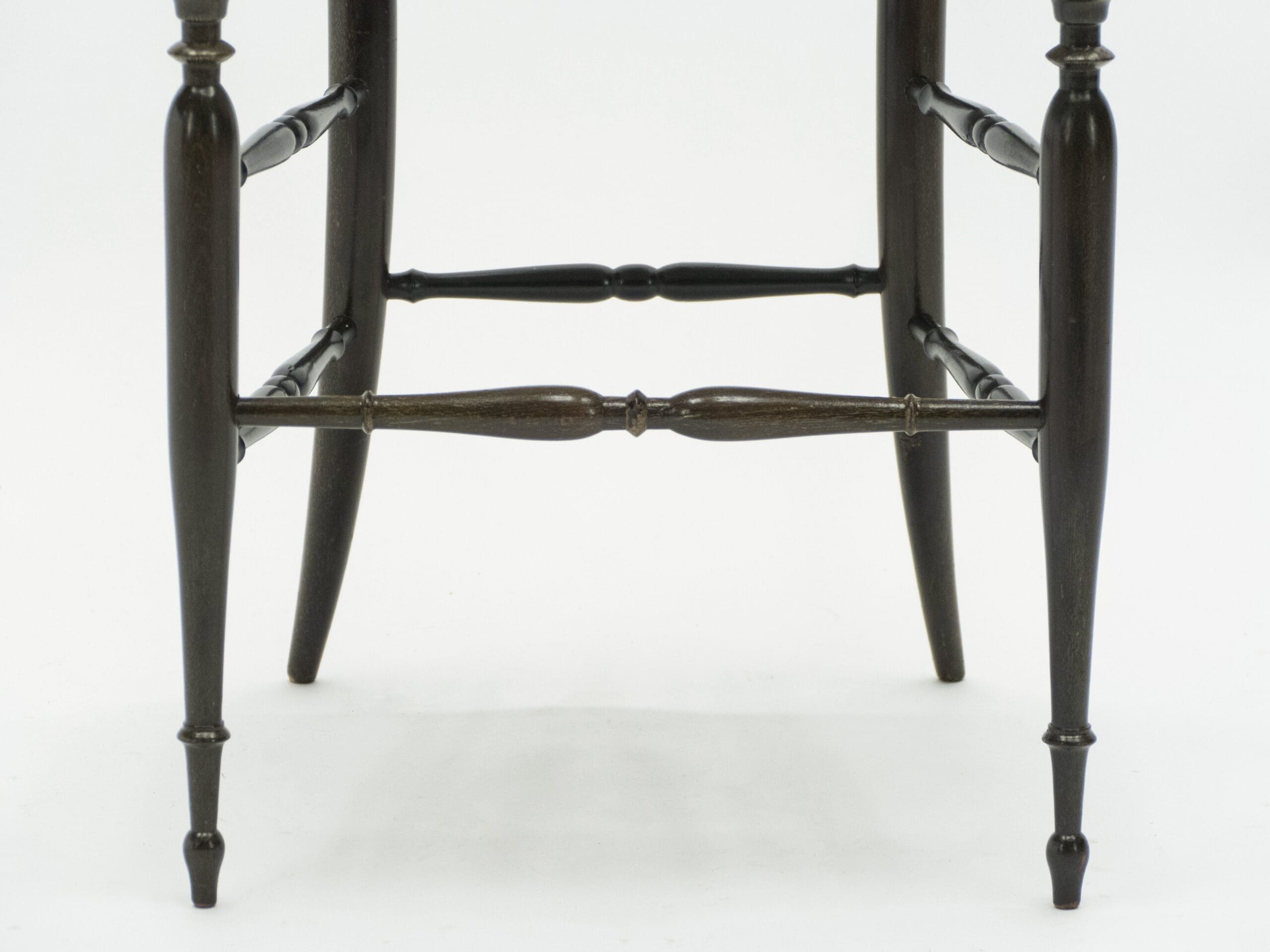 Lot de Six Chaises Campanino Chiavari en Noyer par Fratelli Levaggi, 1950