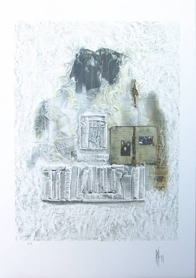 « Mémoire blanche II » – Lithographie Originale par Alain Kleinmann