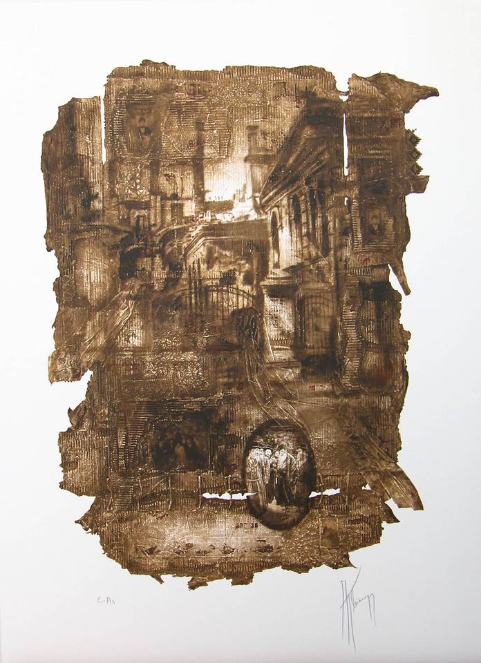 « Architectures » – Lithographie Originale par Alain Kleinmann