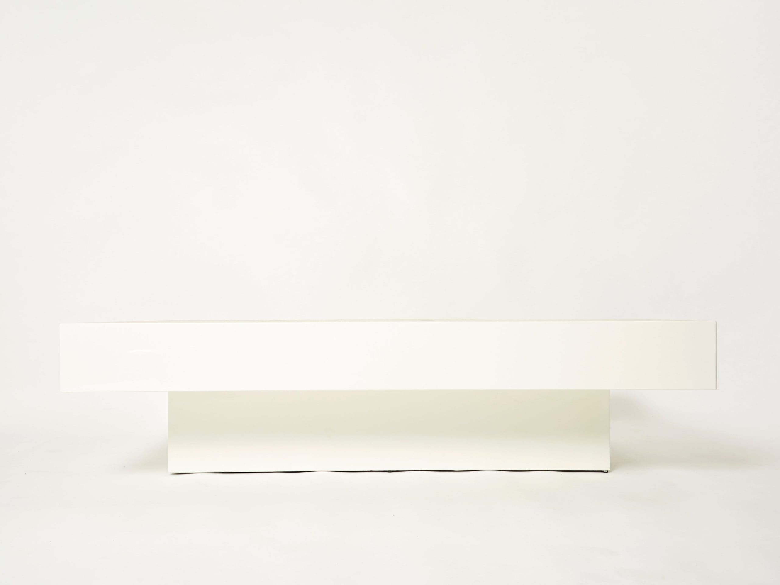 Table Basse Extra Large Antonio Pavia : Chef-d’œuvre Italien des Années 70