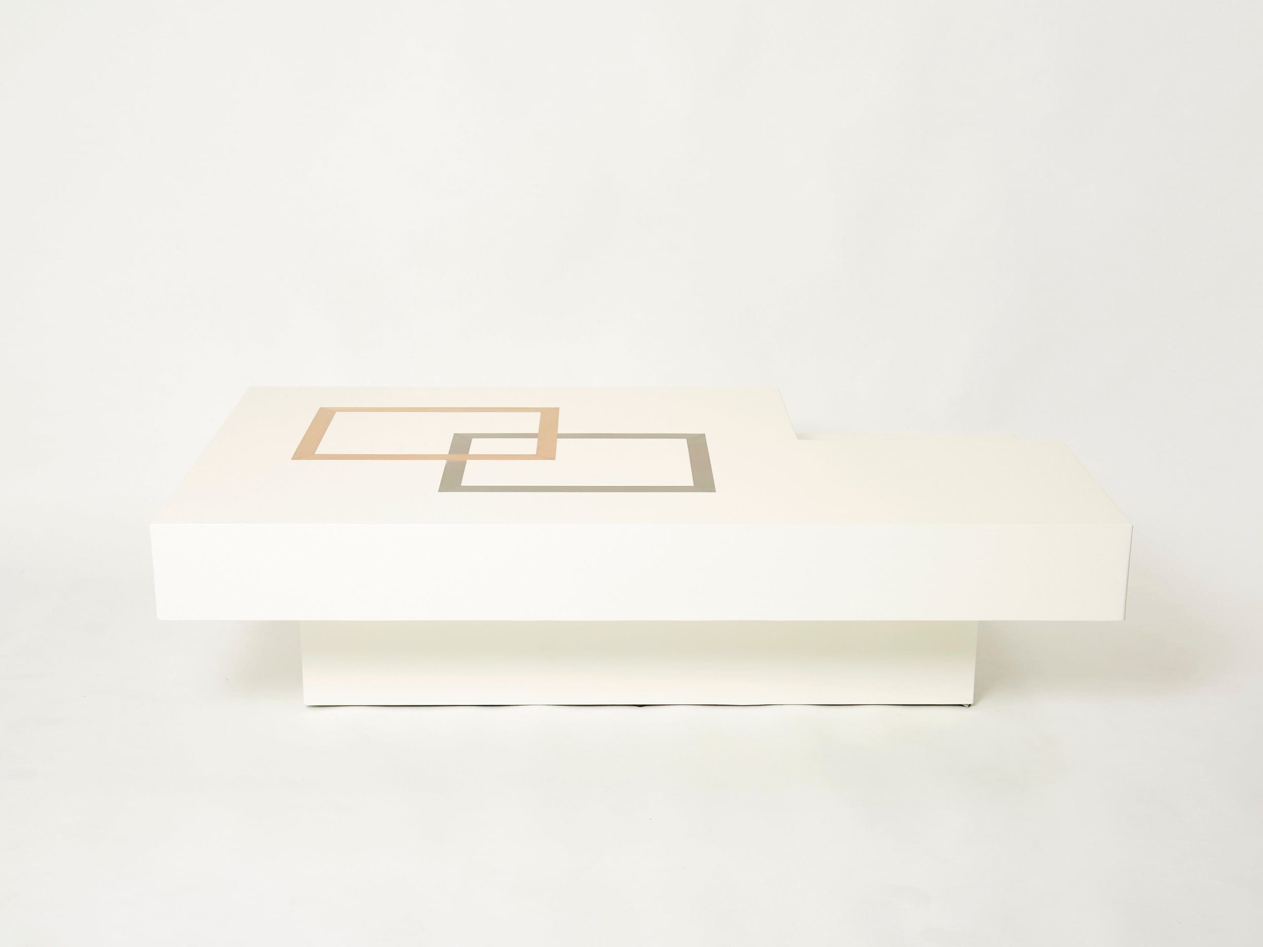 Table Basse Extra Large Antonio Pavia : Chef-d’œuvre Italien des Années 70
