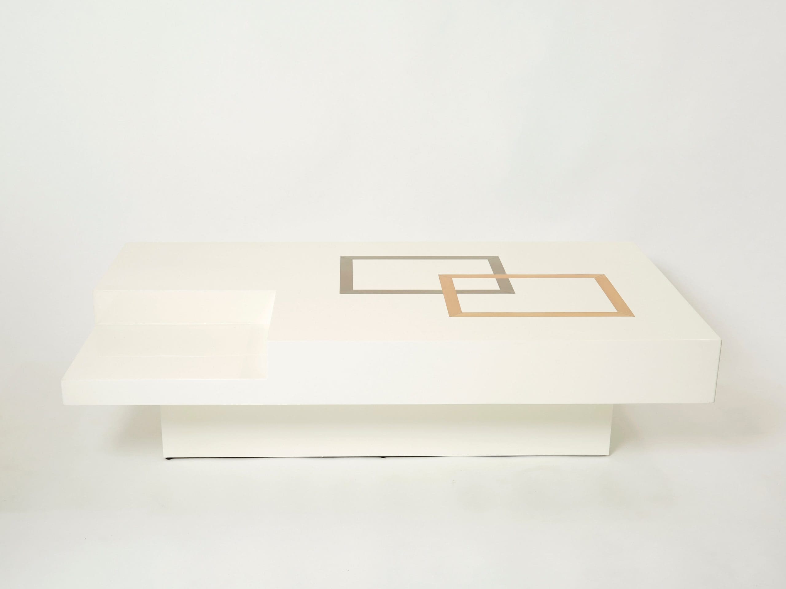 Table Basse Extra Large Antonio Pavia : Chef-d’œuvre Italien des Années 70