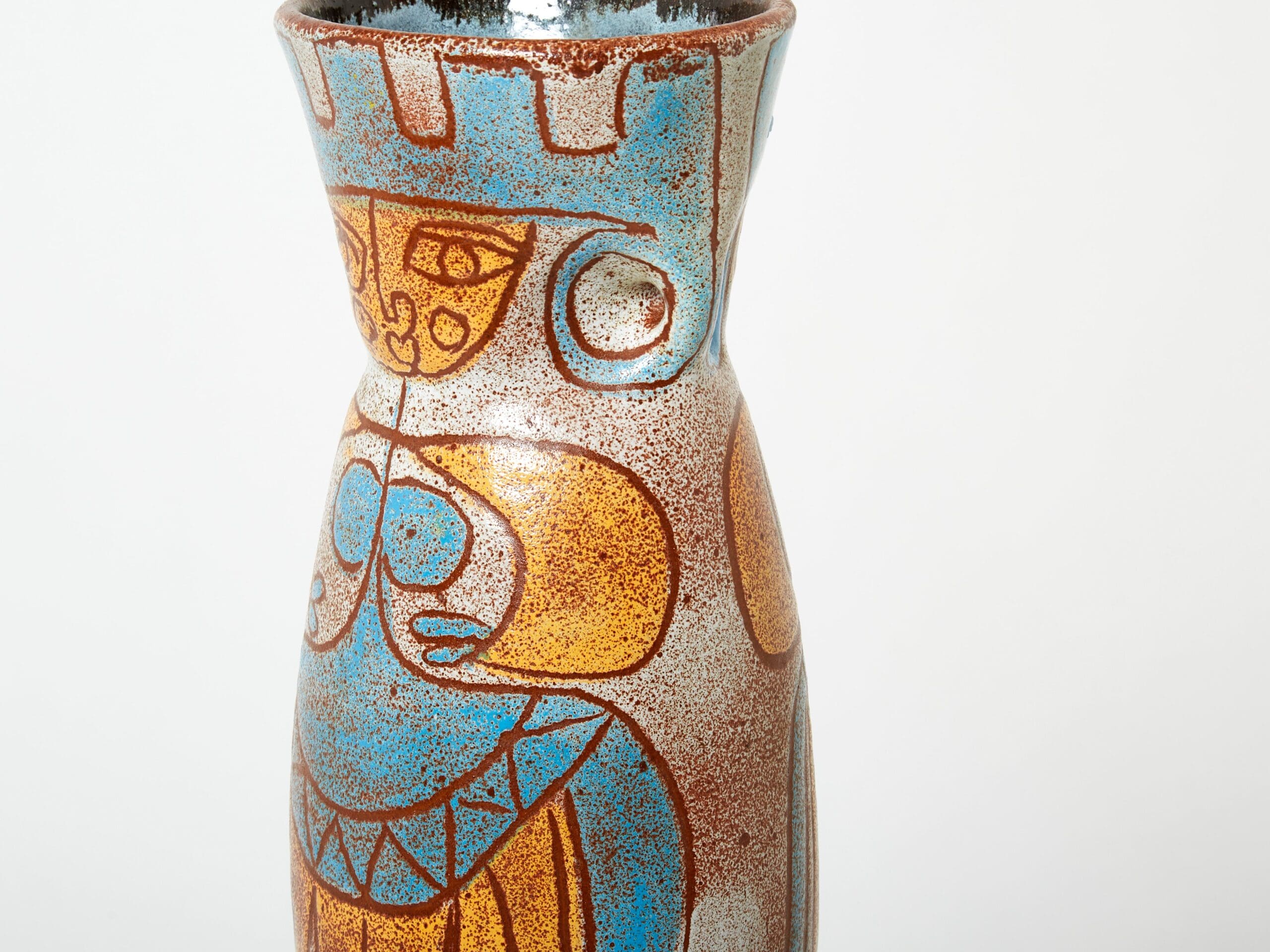Vase Accolay : Trésor de la Collection Maya des Années 50