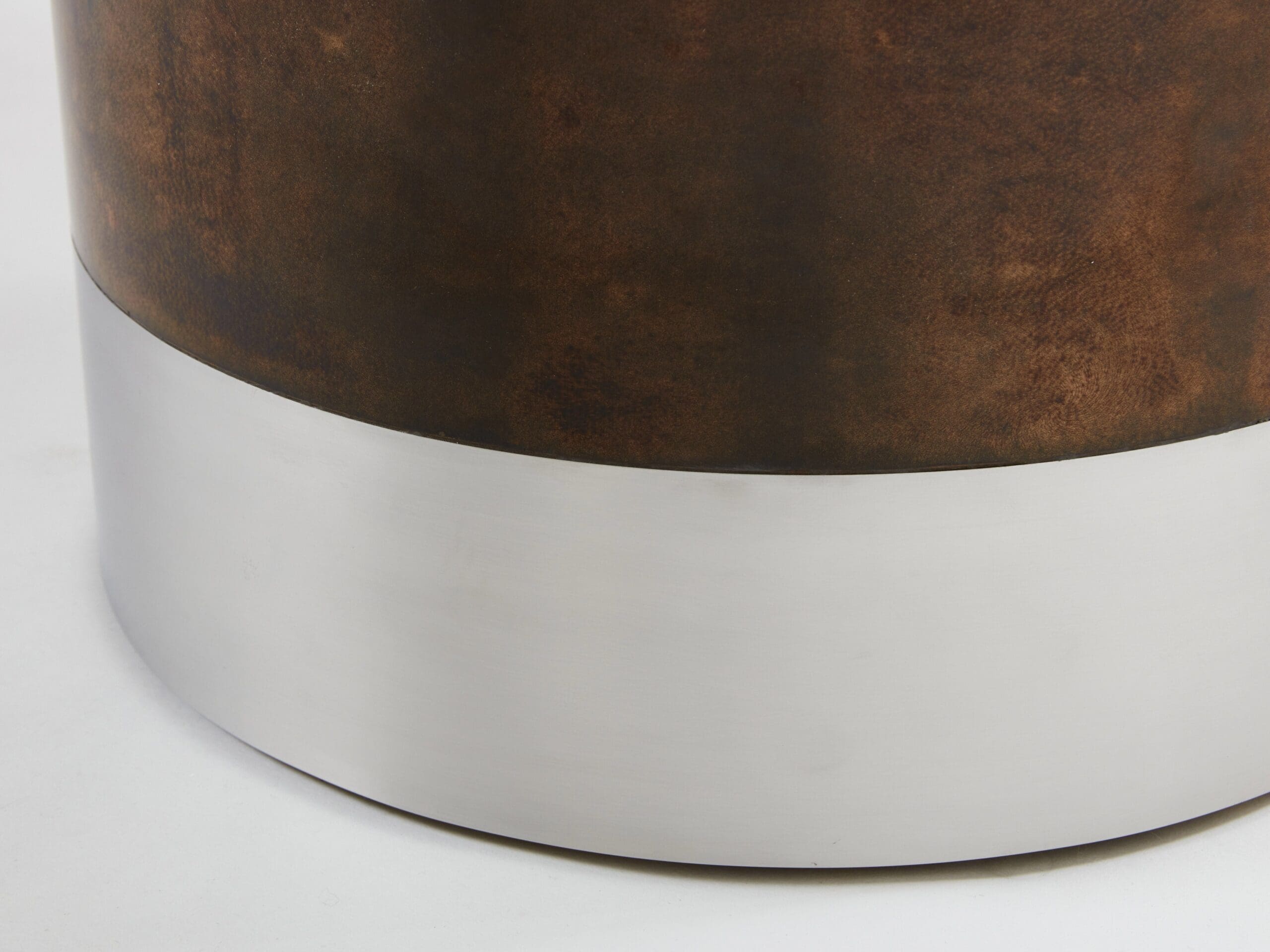 Table à Manger en Parchemin de Chèvre Laqué par Aldo Tura, Années 1960