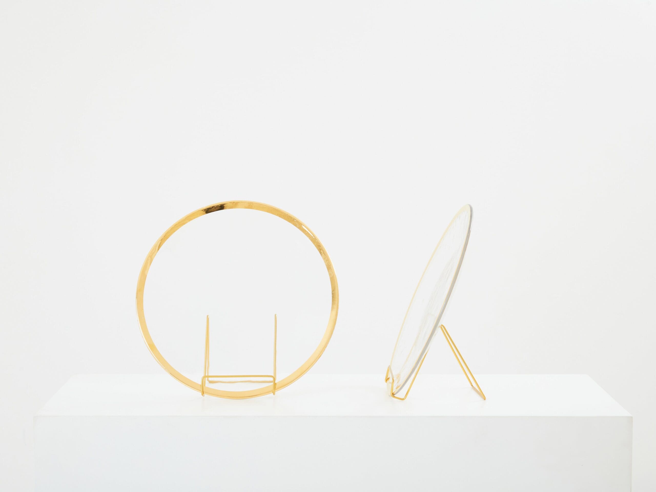 Archimede Seguso ensemble de douze assiettes en verre de Murano 1970
