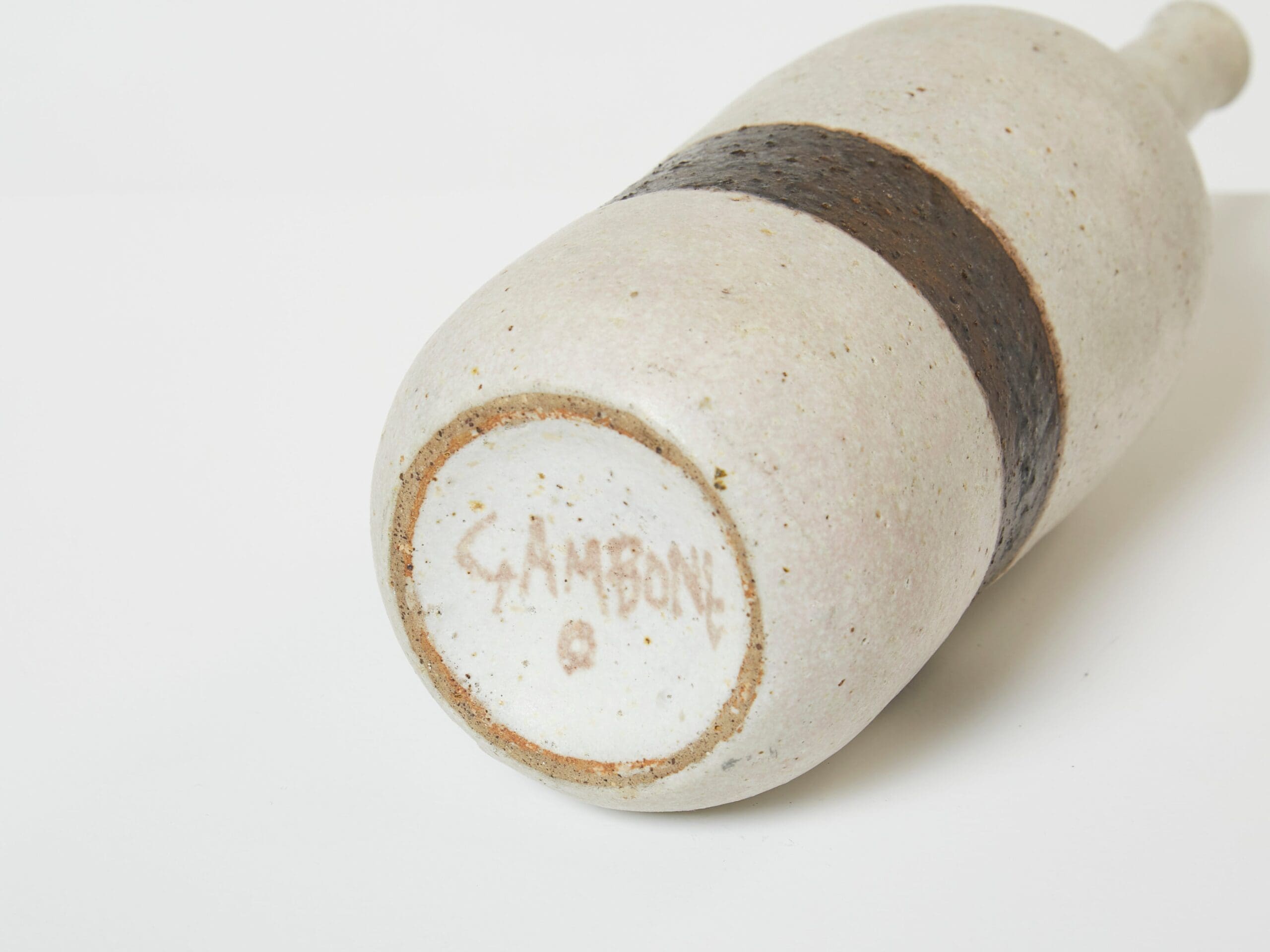 Vase en céramique émaillée par Bruno Gambone, années 1970