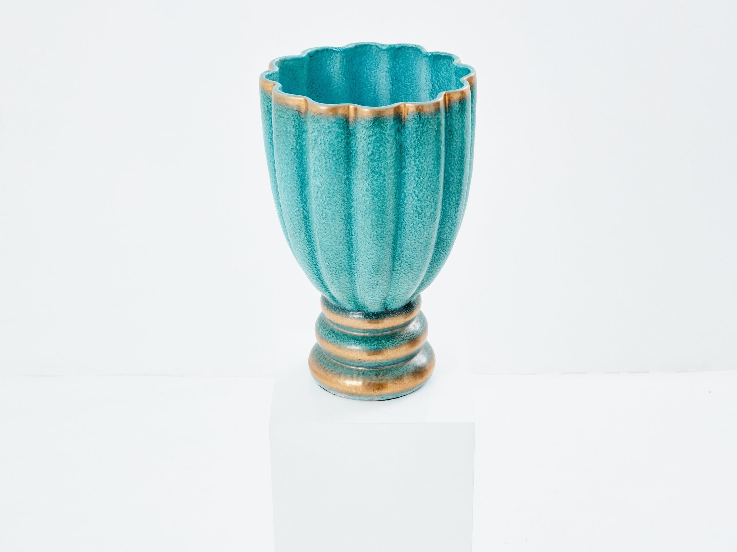 Vase en Céramique de Deruta par Gabriele Bicchioni, Années 1930