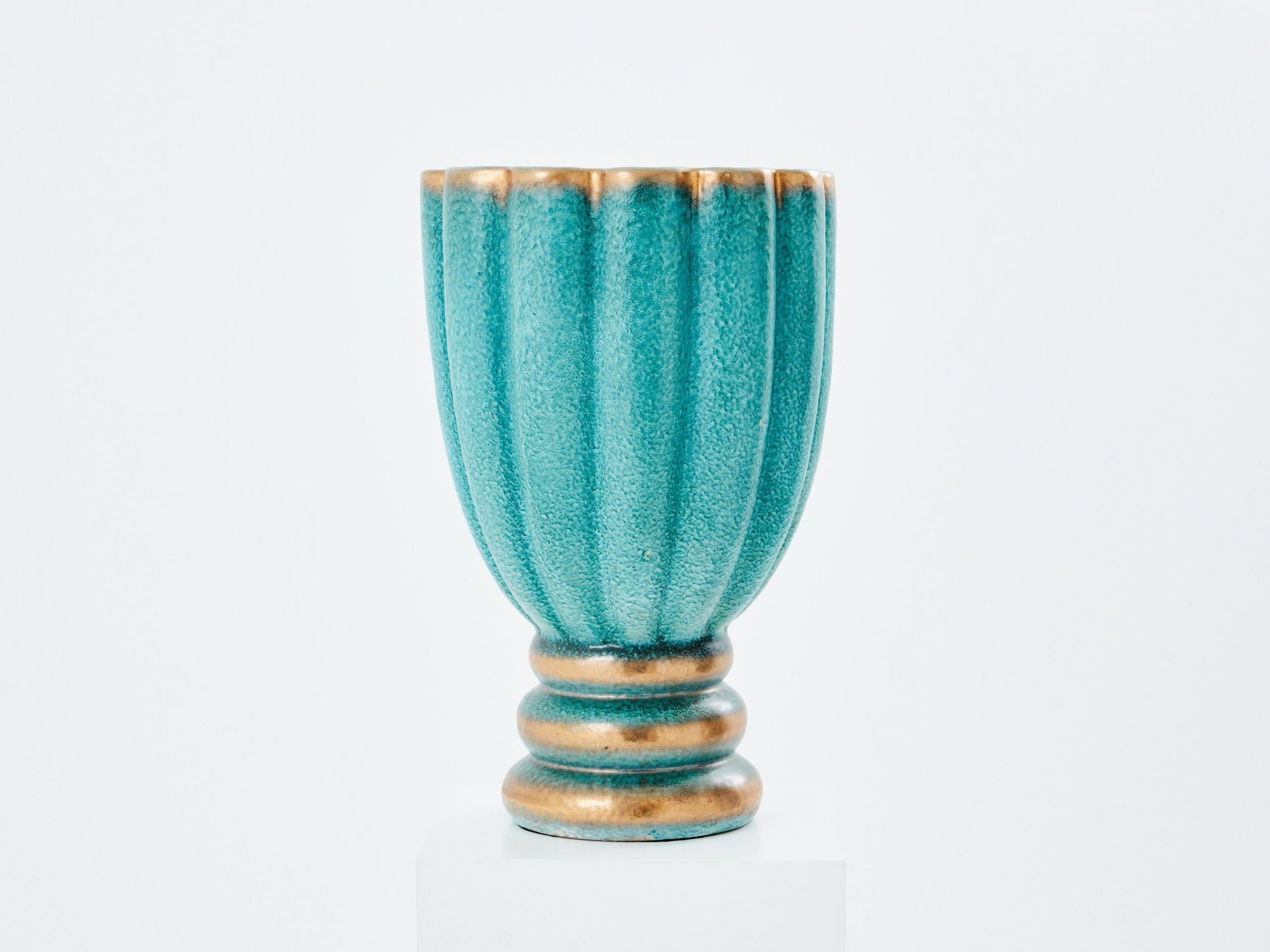 Vase en Céramique de Deruta par Gabriele Bicchioni, Années 1930