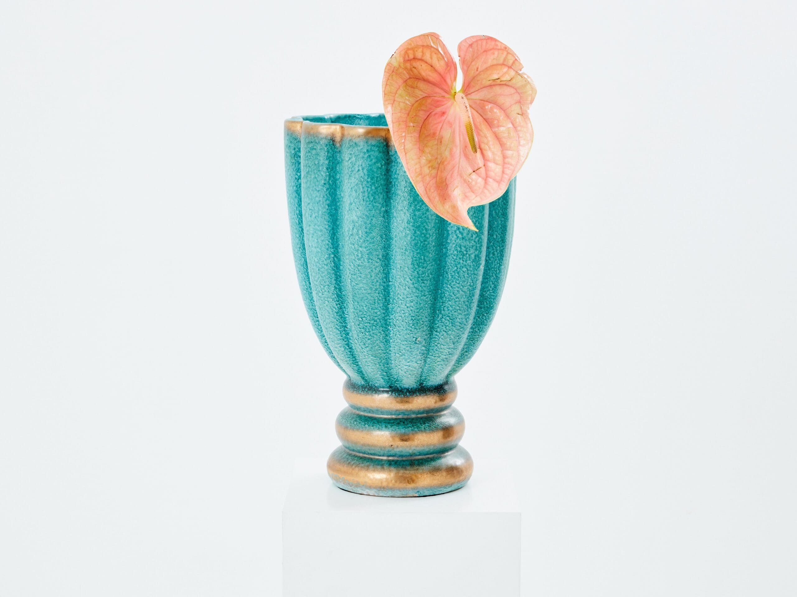 Vase en Céramique de Deruta par Gabriele Bicchioni, Années 1930