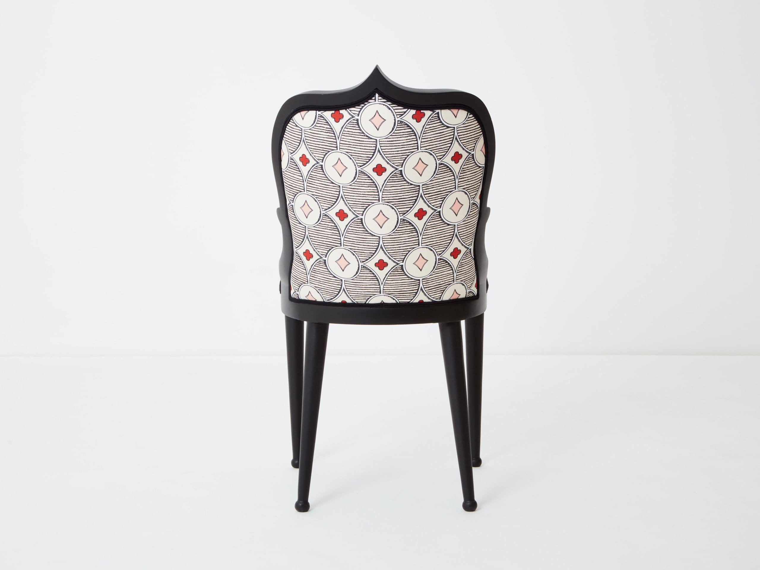 Chaise Palace Garouste & Bonetti – Édition Le Privilège 1980 – Tissu Rubelli