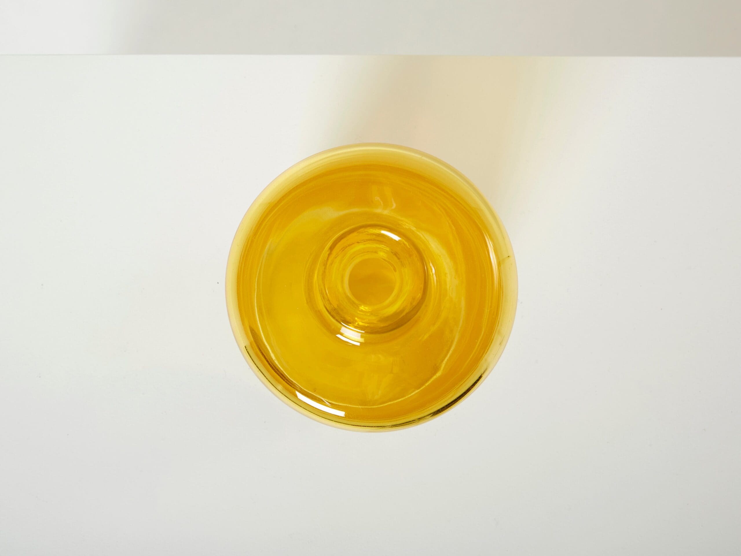 Vase Murano de Gianmaria Potenza : Joyau de Verre de la Série Saturno, 1968
