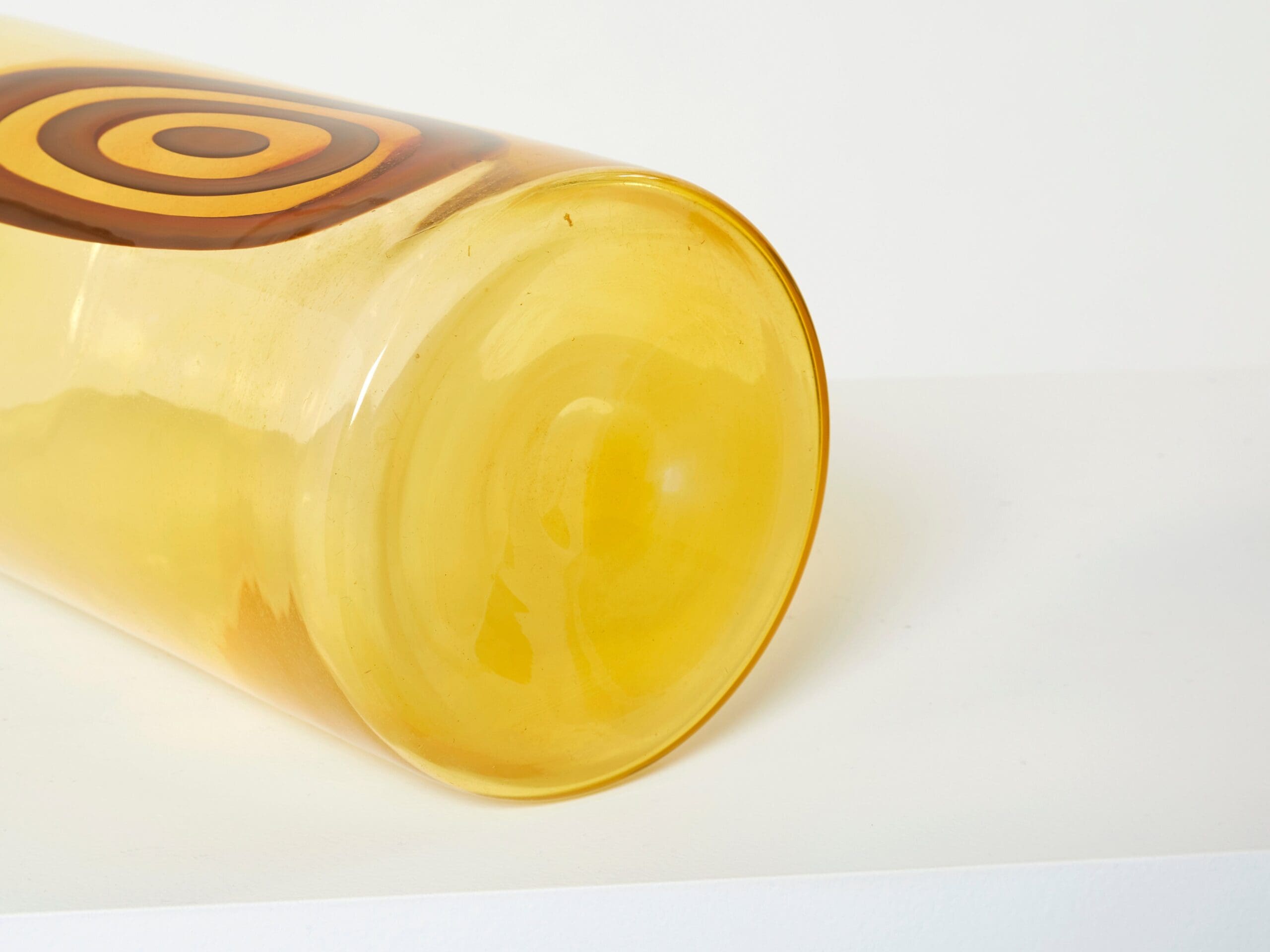 Vase Murano de Gianmaria Potenza : Joyau de Verre de la Série Saturno, 1968