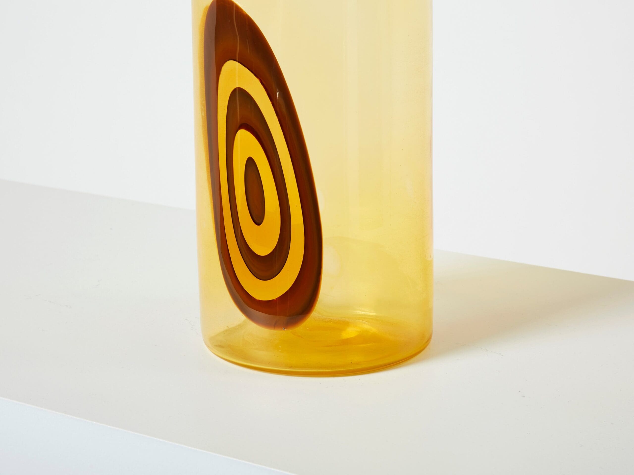 Vase Murano de Gianmaria Potenza : Joyau de Verre de la Série Saturno, 1968