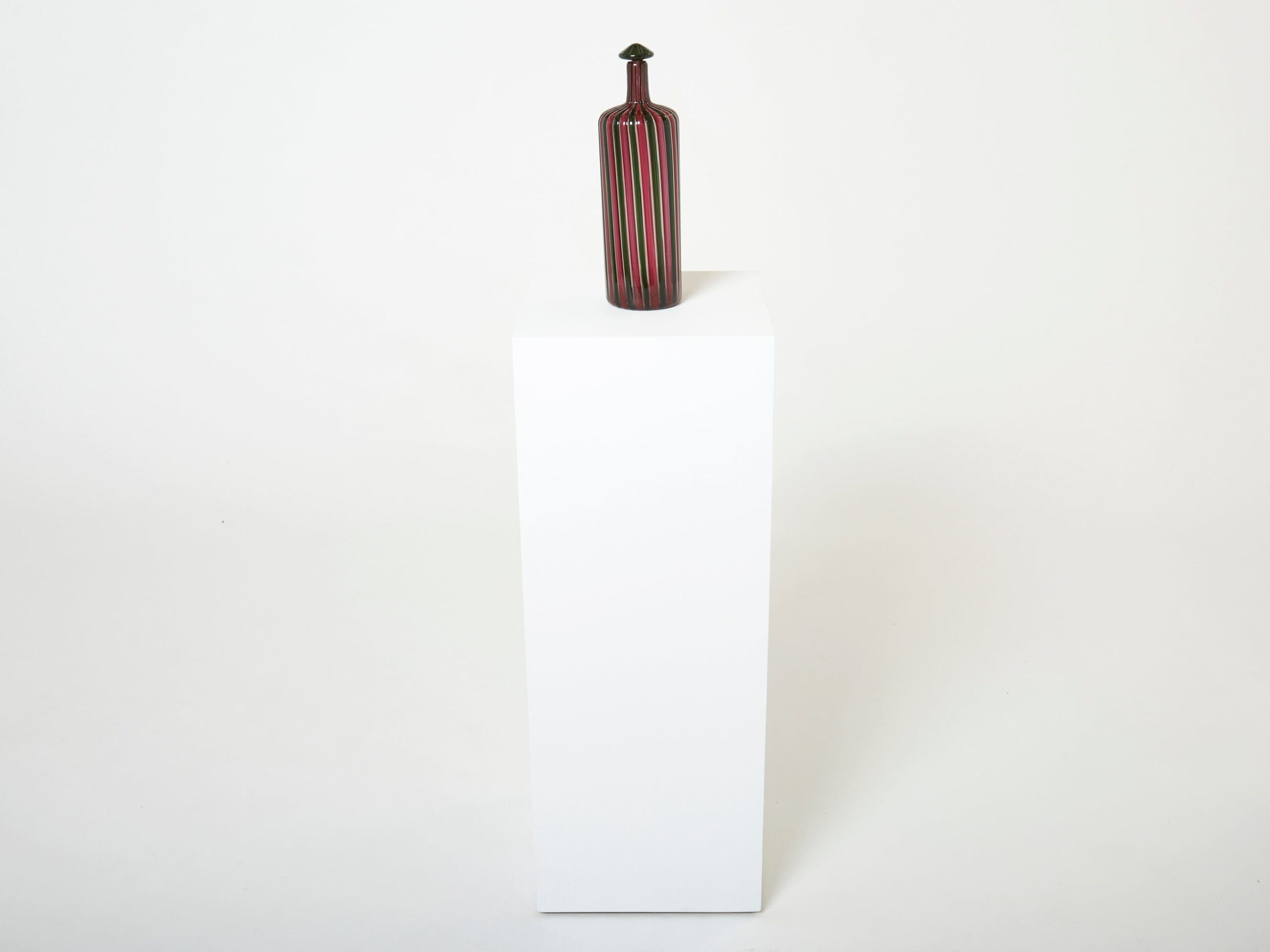 Bouteille en Verre de Murano par Gio Ponti et Paolo Venini, Série Morandiana, 1982