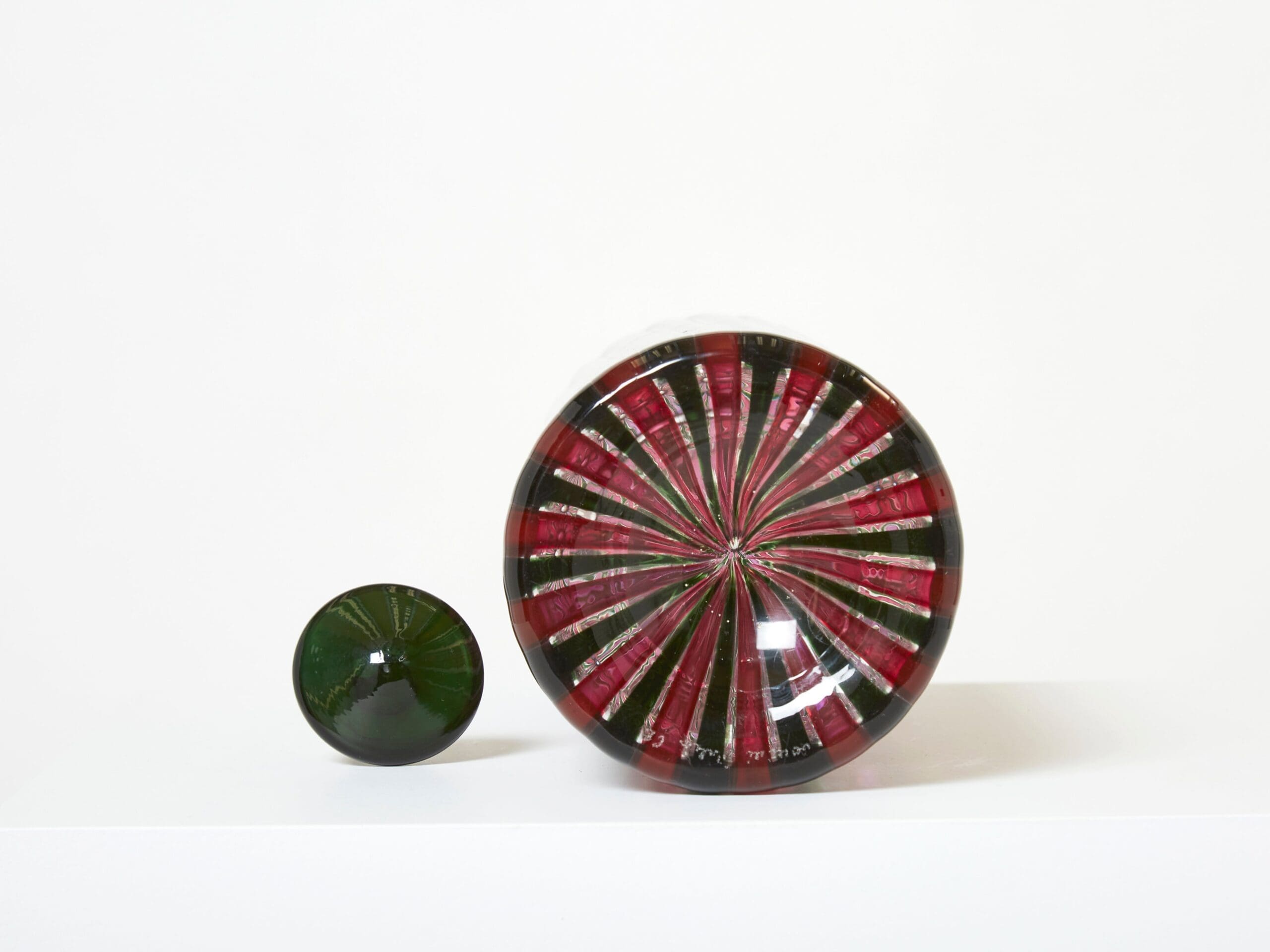 Bouteille en Verre de Murano par Gio Ponti et Paolo Venini, Série Morandiana, 1982
