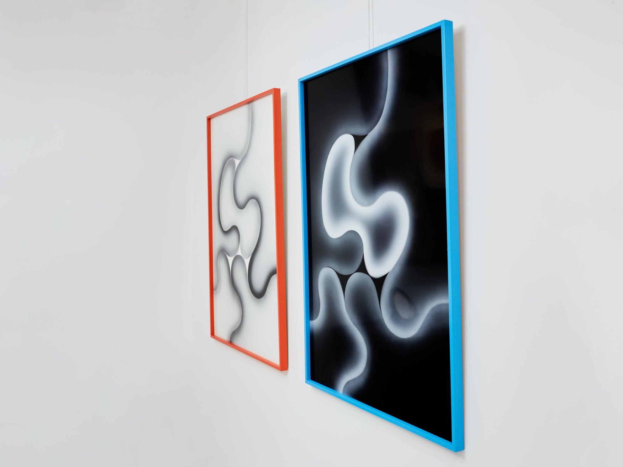 Diptyque Unique de Les Simonnet sur Plexiglas Encadré, 1996
