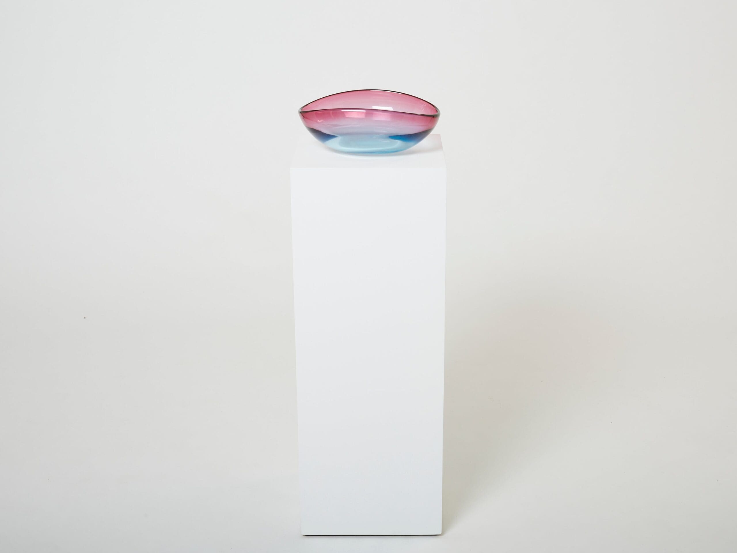 Flavio Poli pour Seguso : Coupe en Verre de Murano, Années 1960