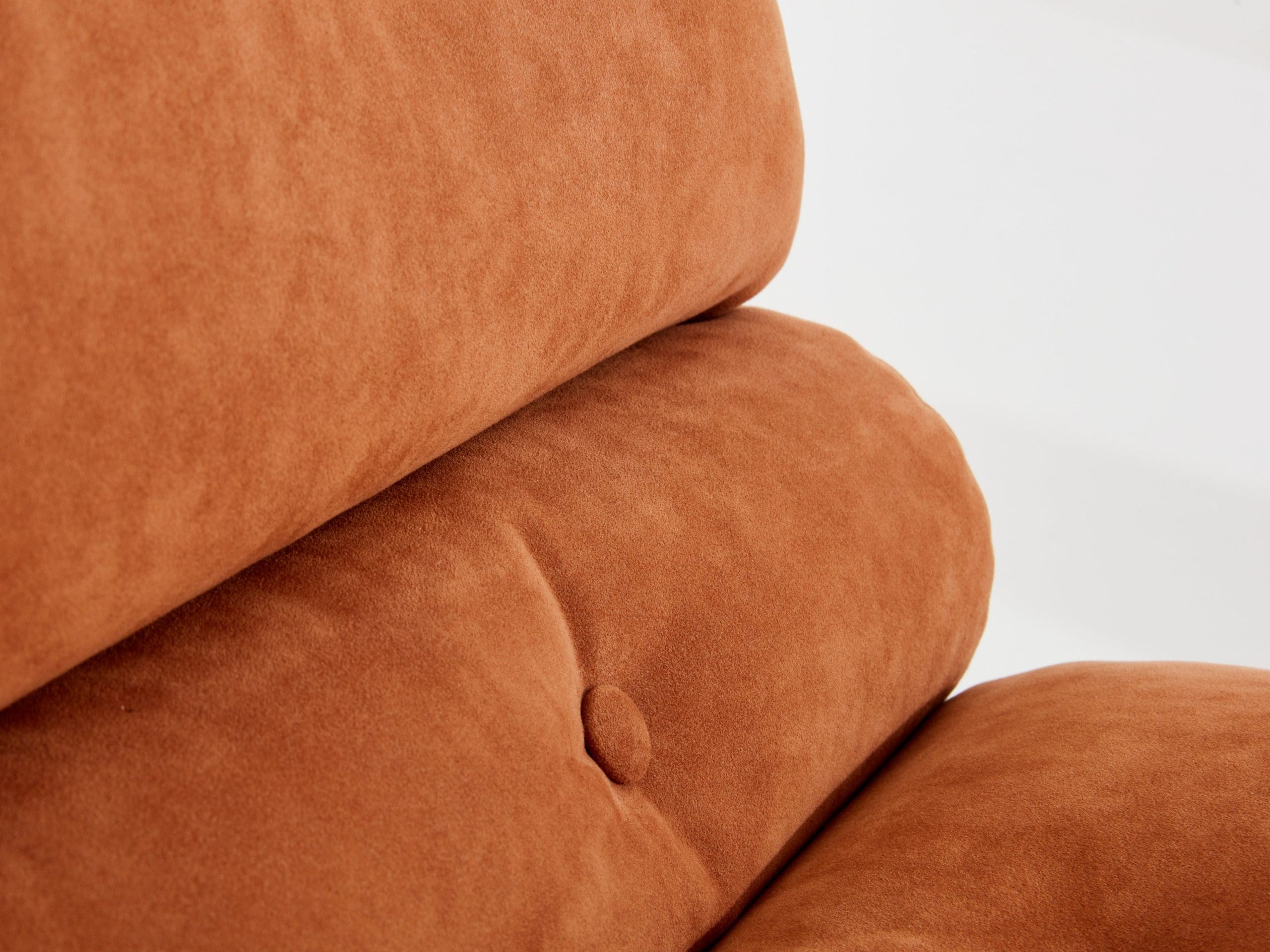 François Monnet pour Kappa Fauteuils en acier inoxydable et en daim 1970