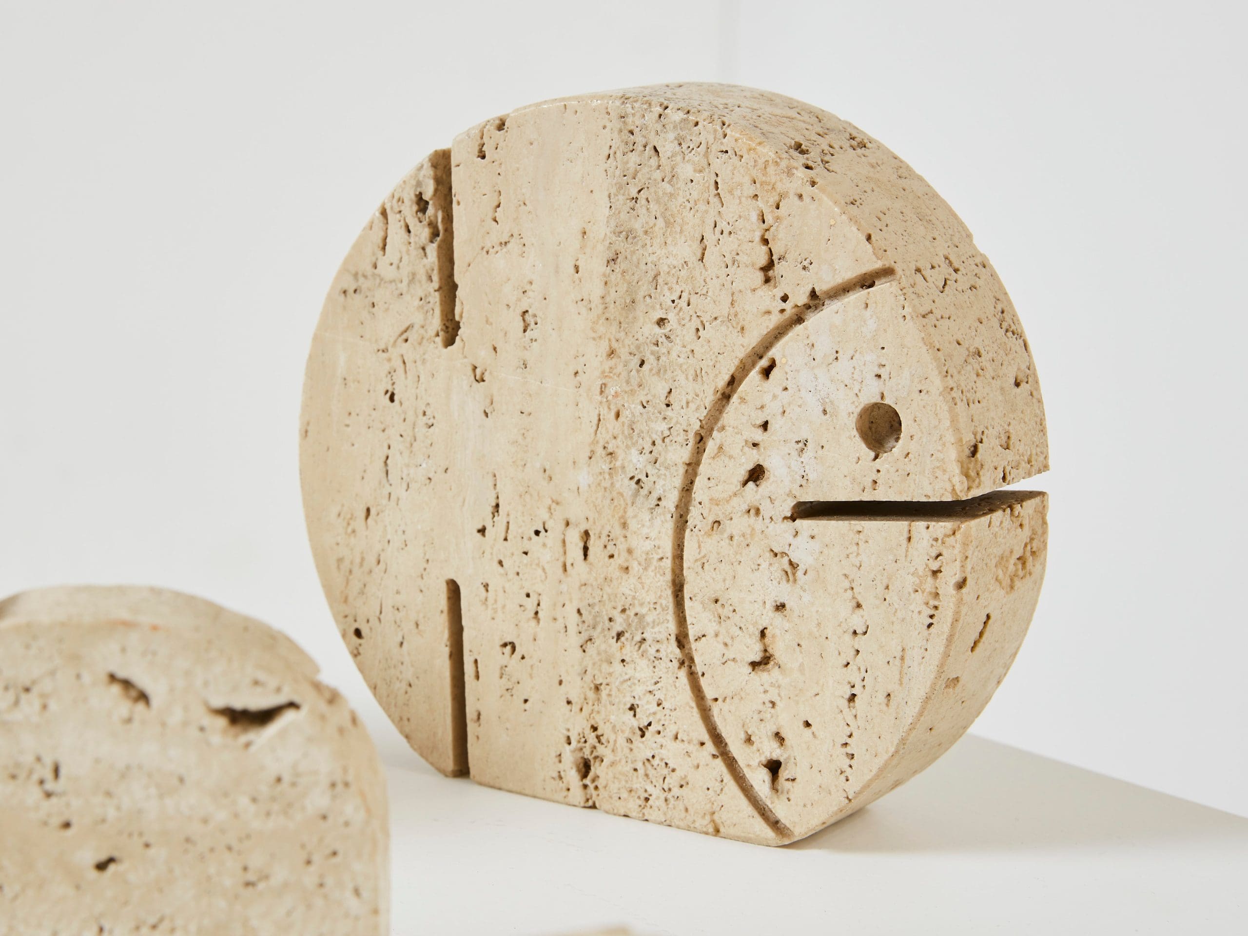Ensemble de Sculptures Animales en Travertin par Fratelli Mannelli, Années 1970
