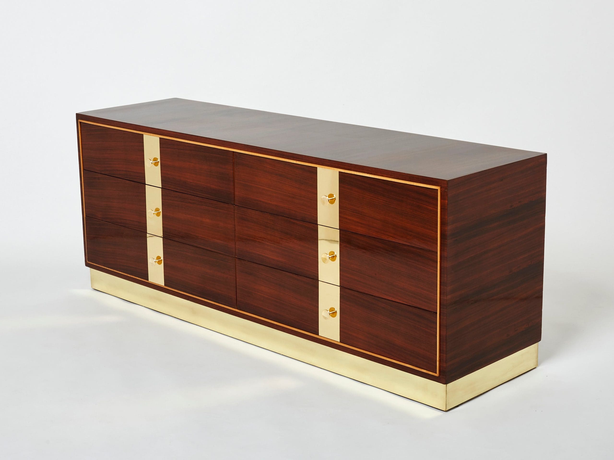 Commode en Palissandre et Laiton par ISA Bergamo (1950s)