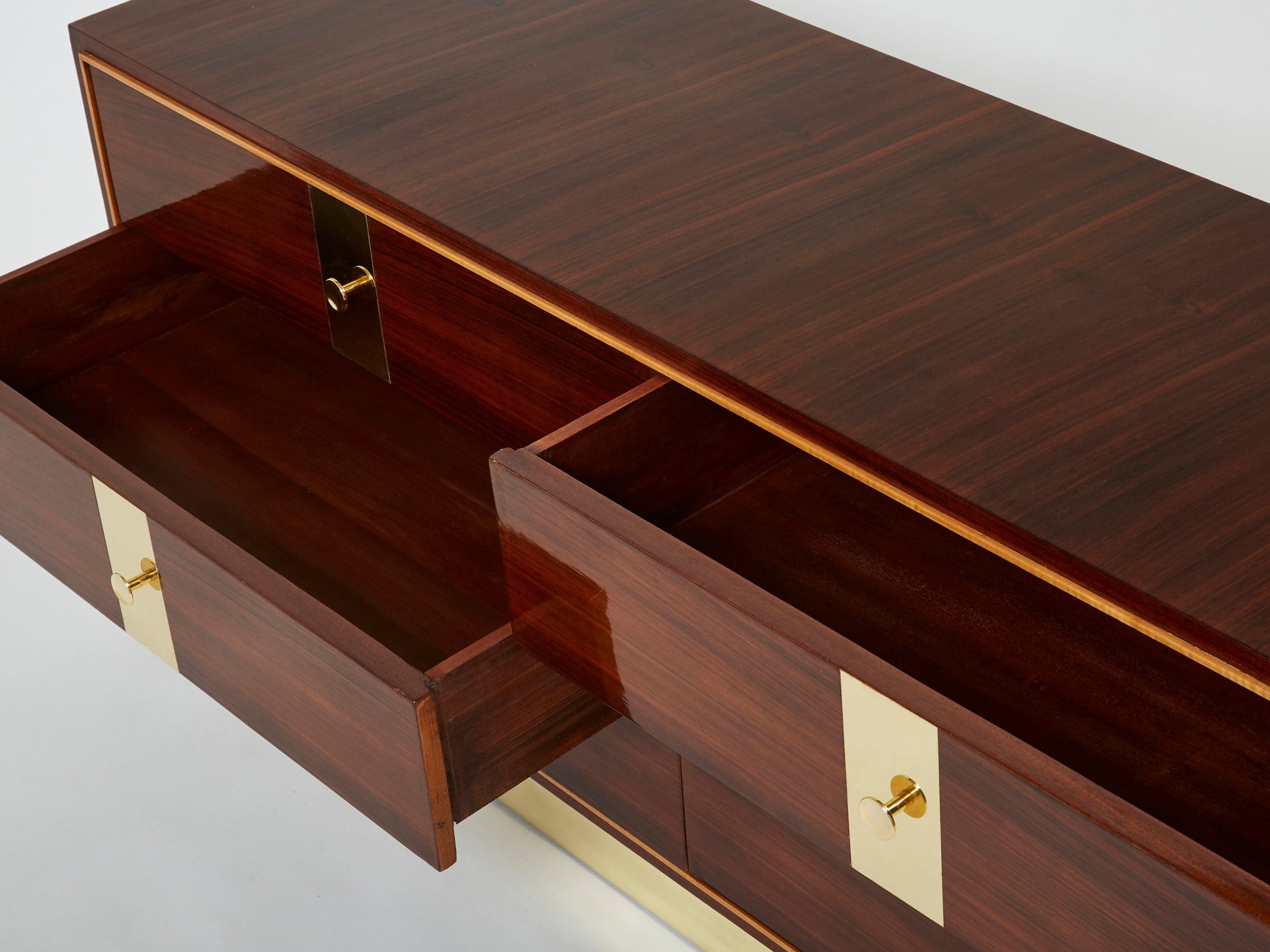 Commode en Palissandre et Laiton par ISA Bergamo (1950s)