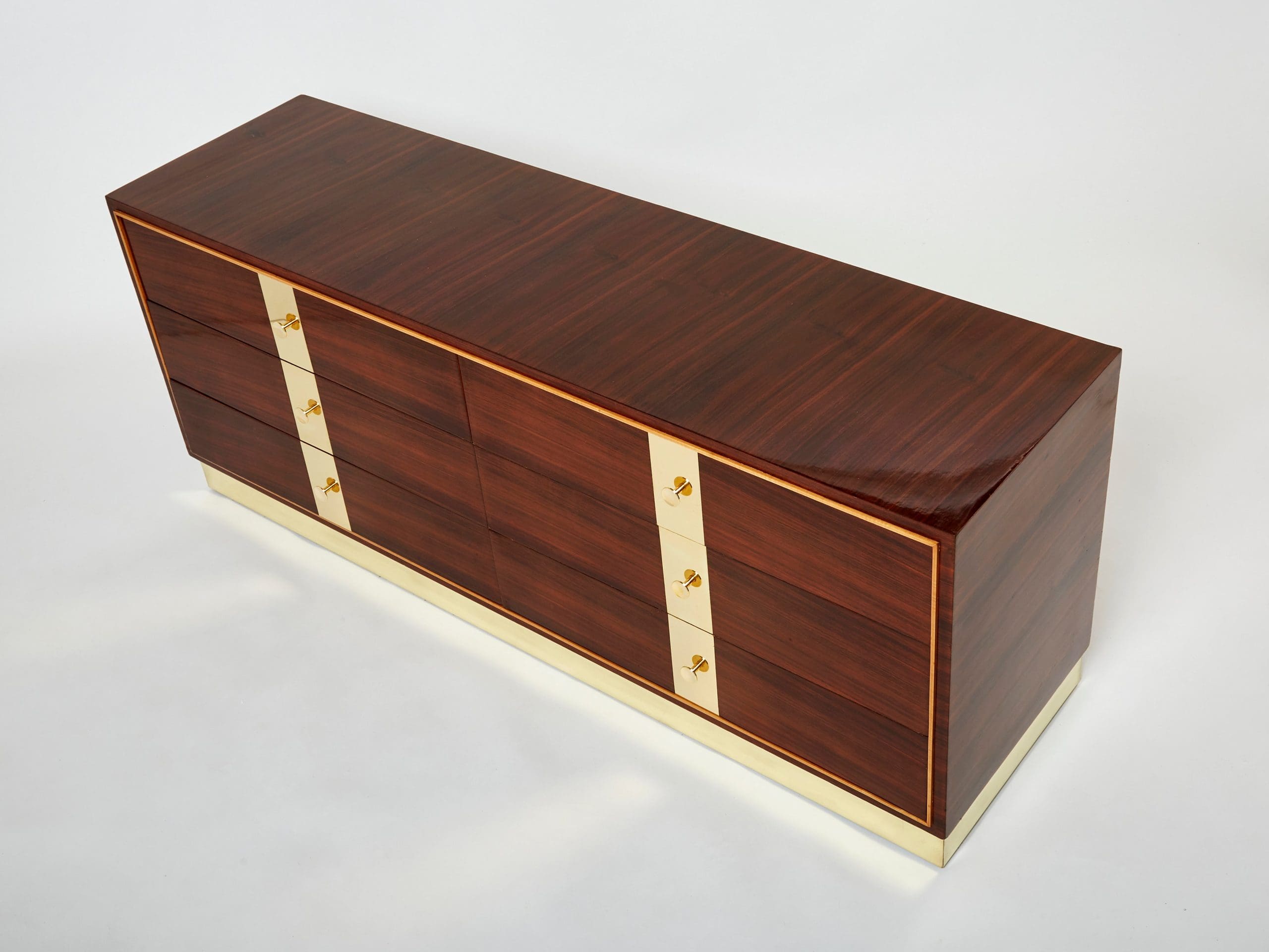 Commode en Palissandre et Laiton par ISA Bergamo (1950s)