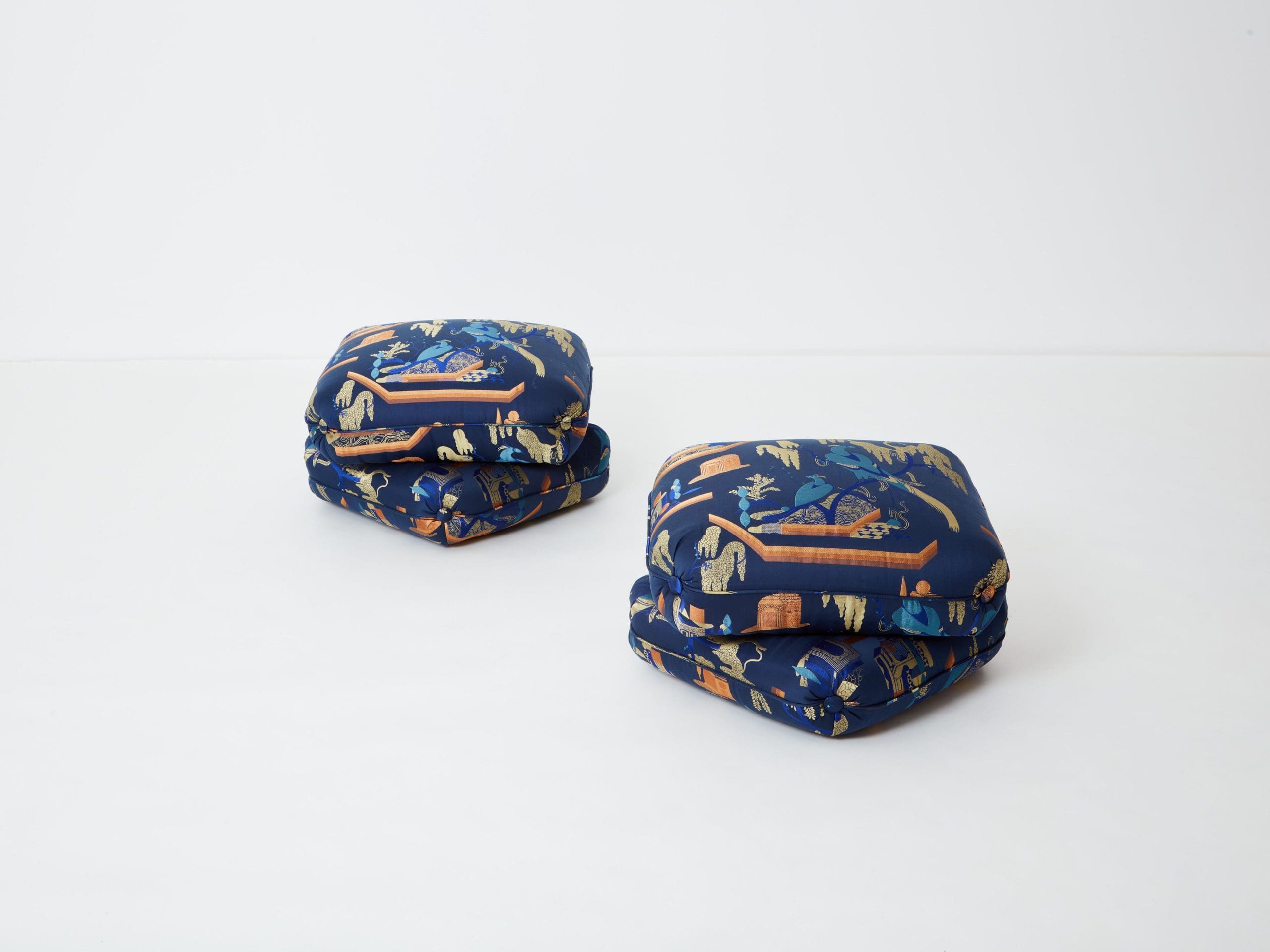 Tabourets d’exception par Jacques Charpentier pour Maison Jansen (1970s)