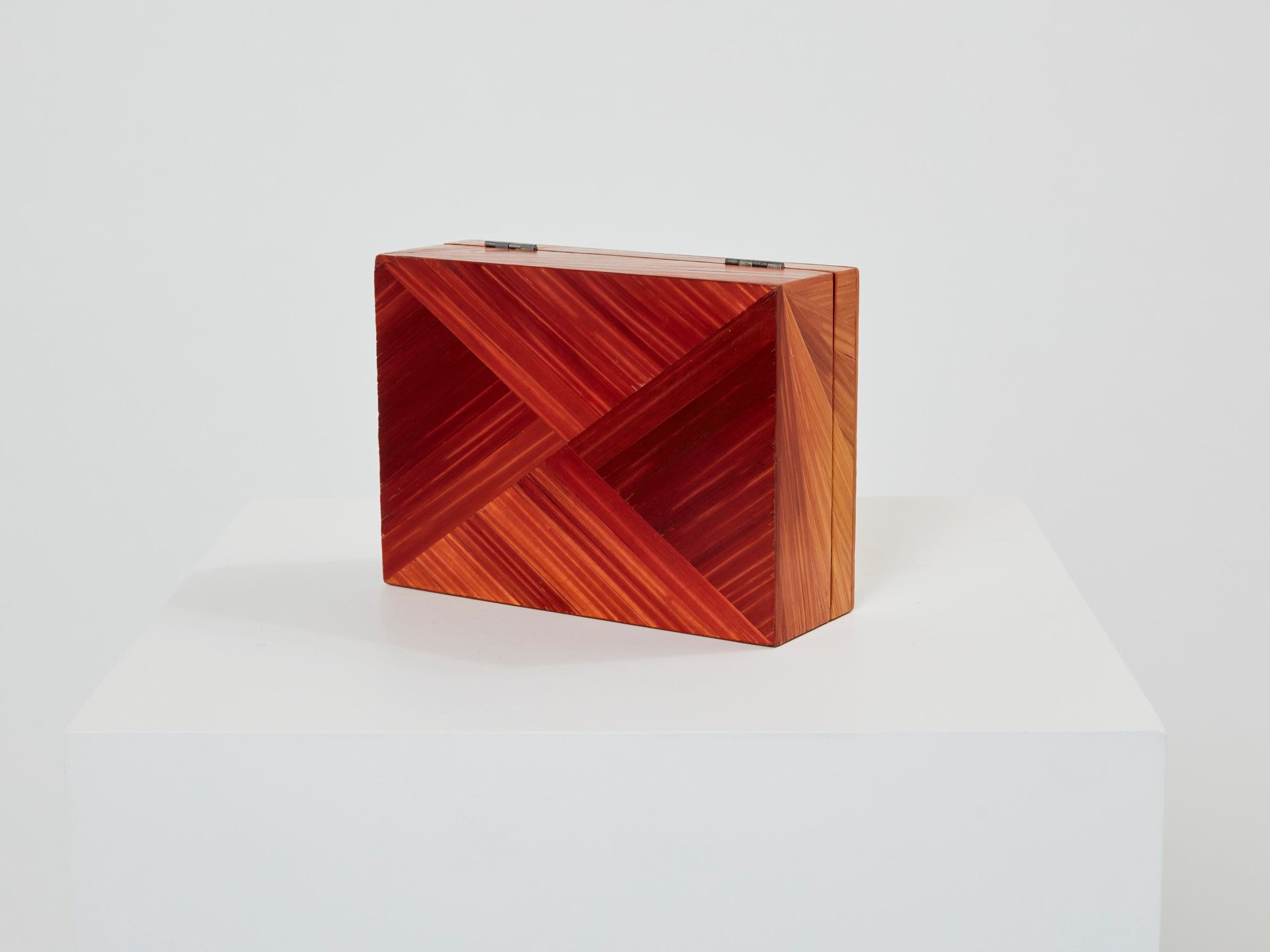 Coffret en marqueterie de paille Jean-Michel Frank des années 1930