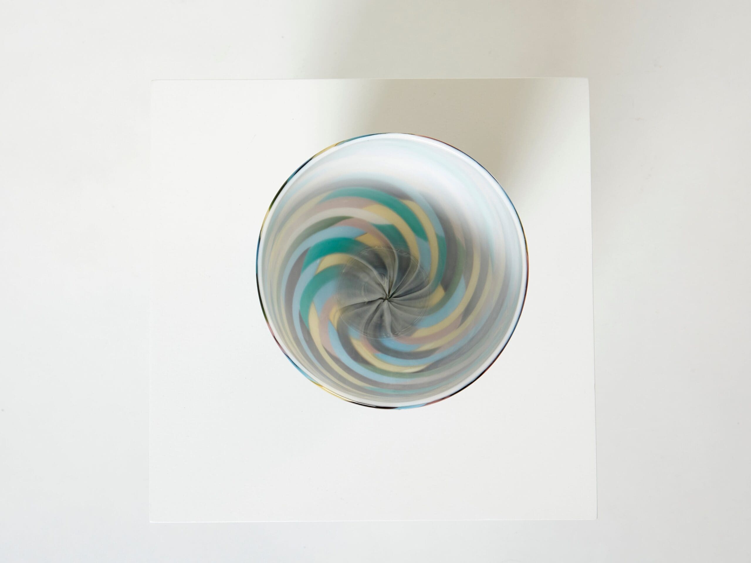 Vase en Verre Soufflé « Klee » par Laura de Santillana pour Venini, 1984