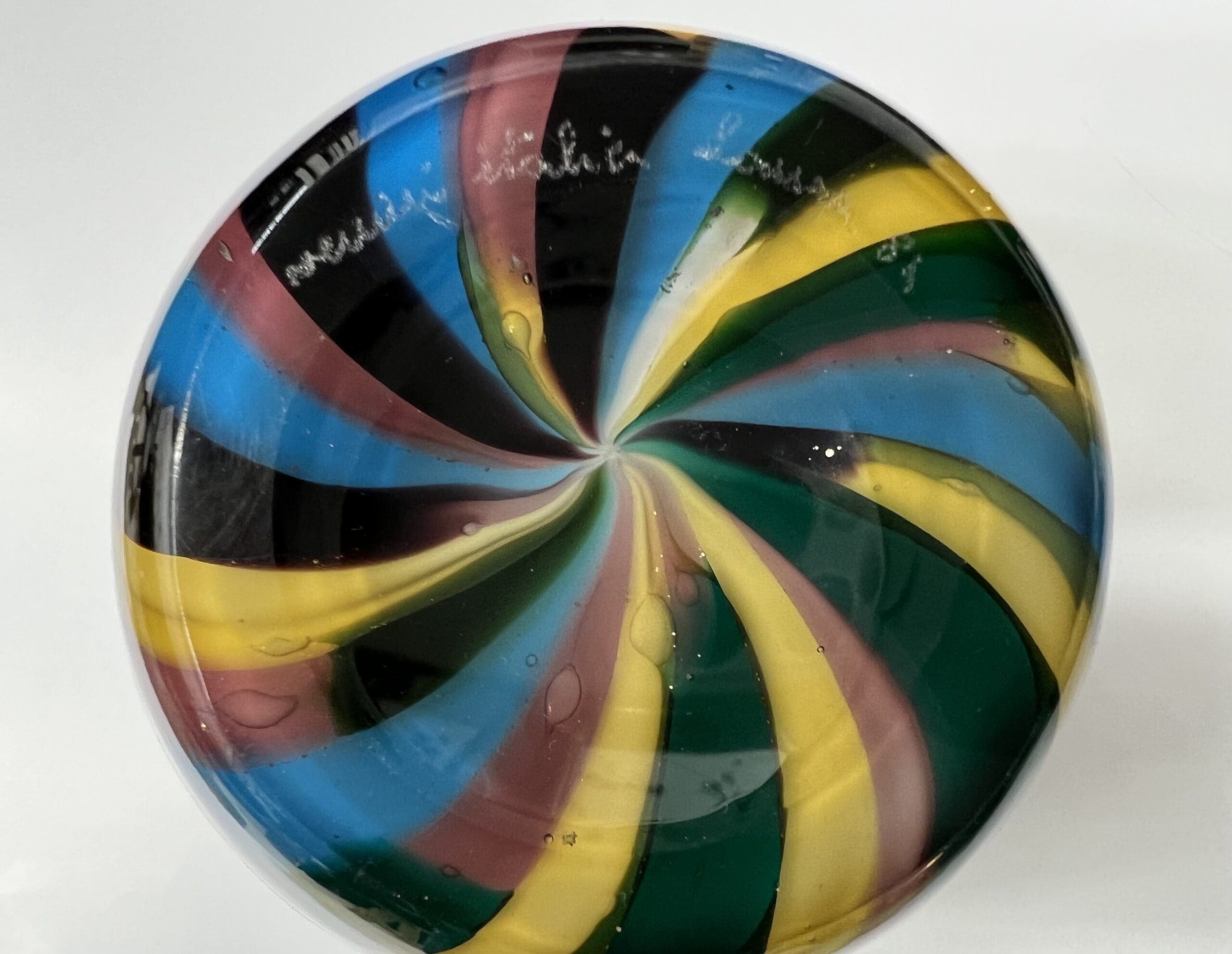 Vase en Verre Soufflé « Klee » par Laura de Santillana pour Venini, 1984