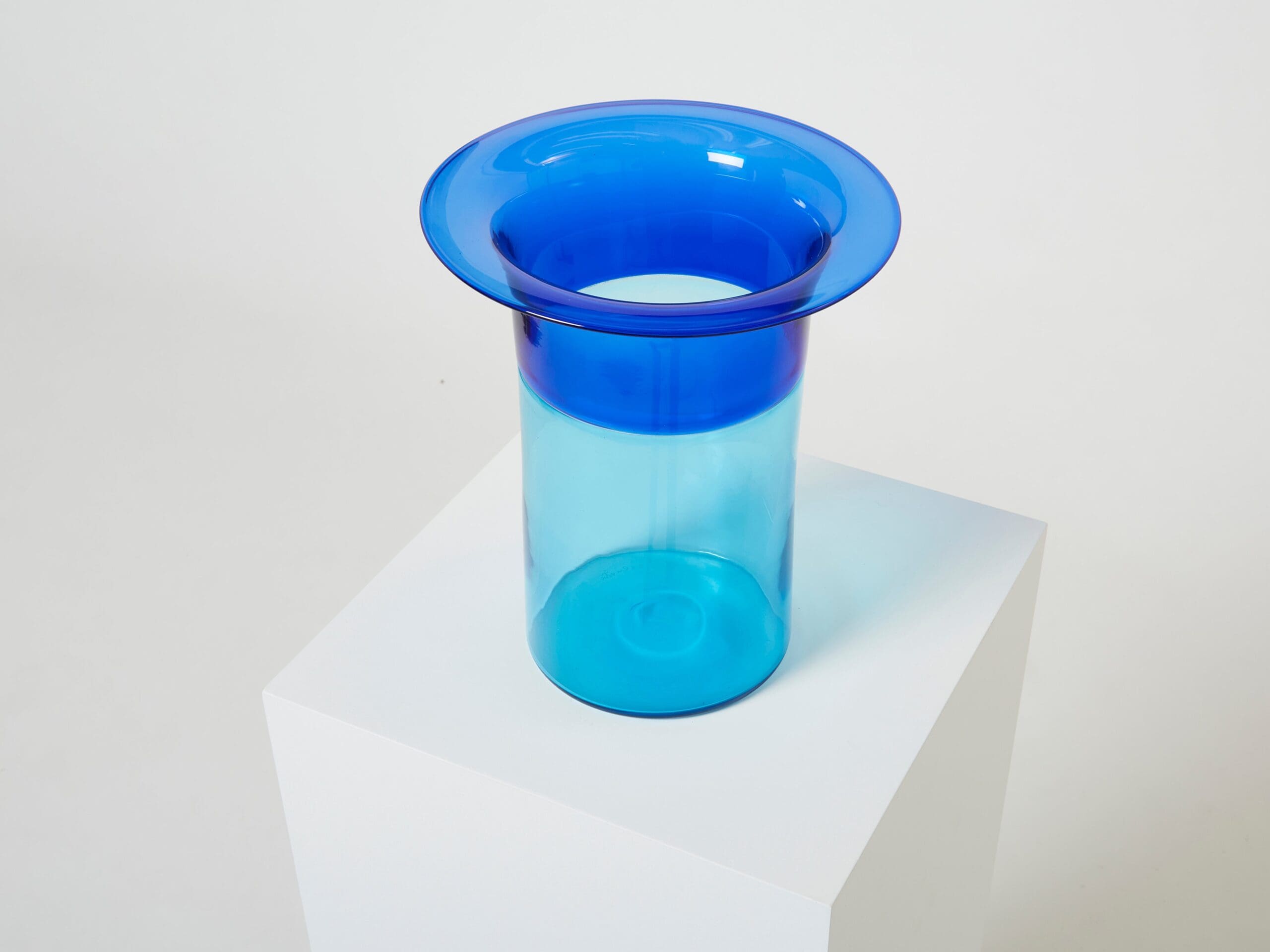 Vase en Verre Murano Incalmo par Luciano Gaspari pour Salviati, Années 1970