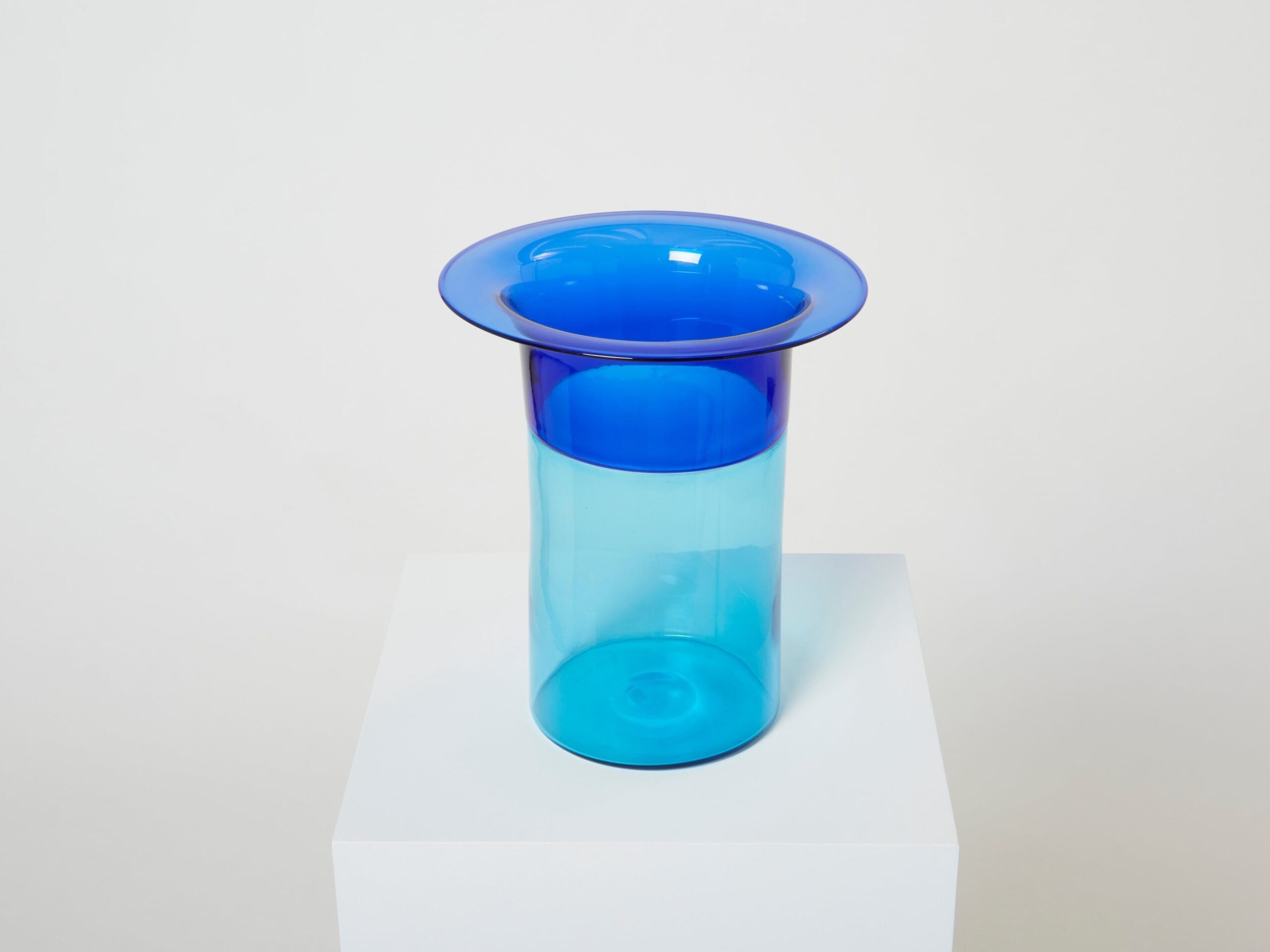 Vase en Verre Murano Incalmo par Luciano Gaspari pour Salviati, Années 1970