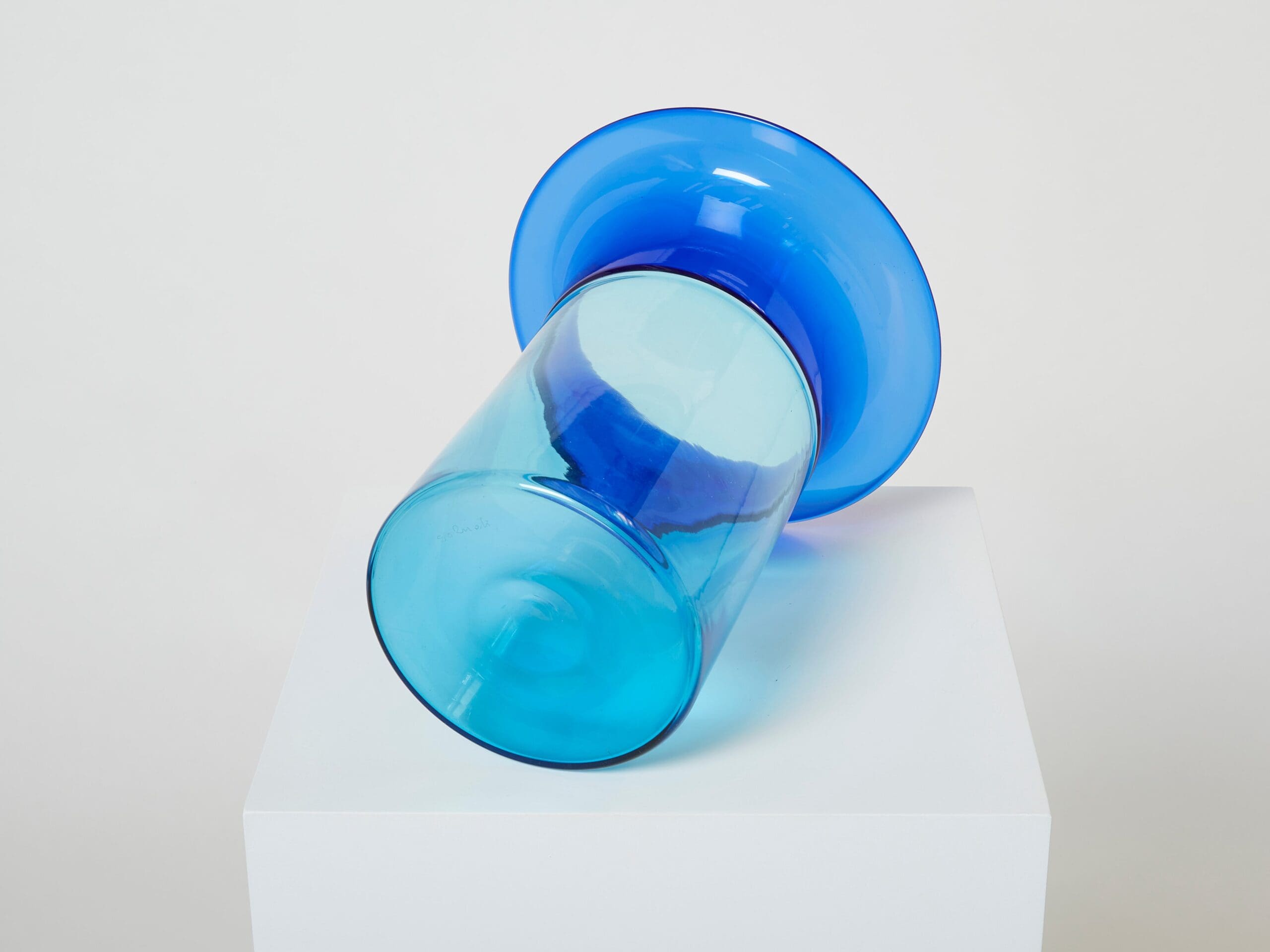 Vase en Verre Murano Incalmo par Luciano Gaspari pour Salviati, Années 1970