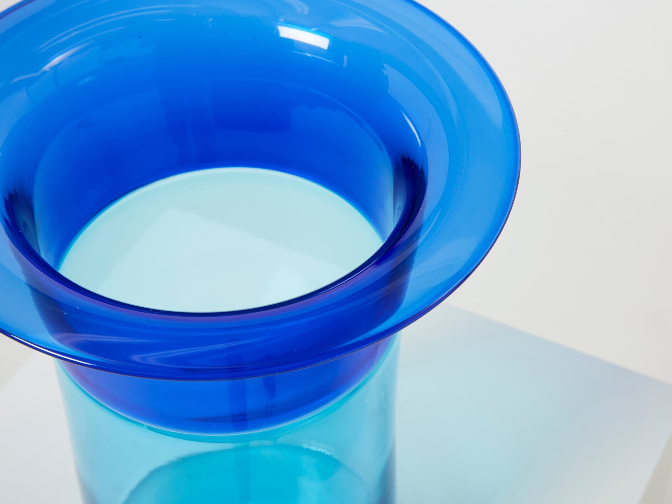 Vase en Verre Murano Incalmo par Luciano Gaspari pour Salviati, Années 1970