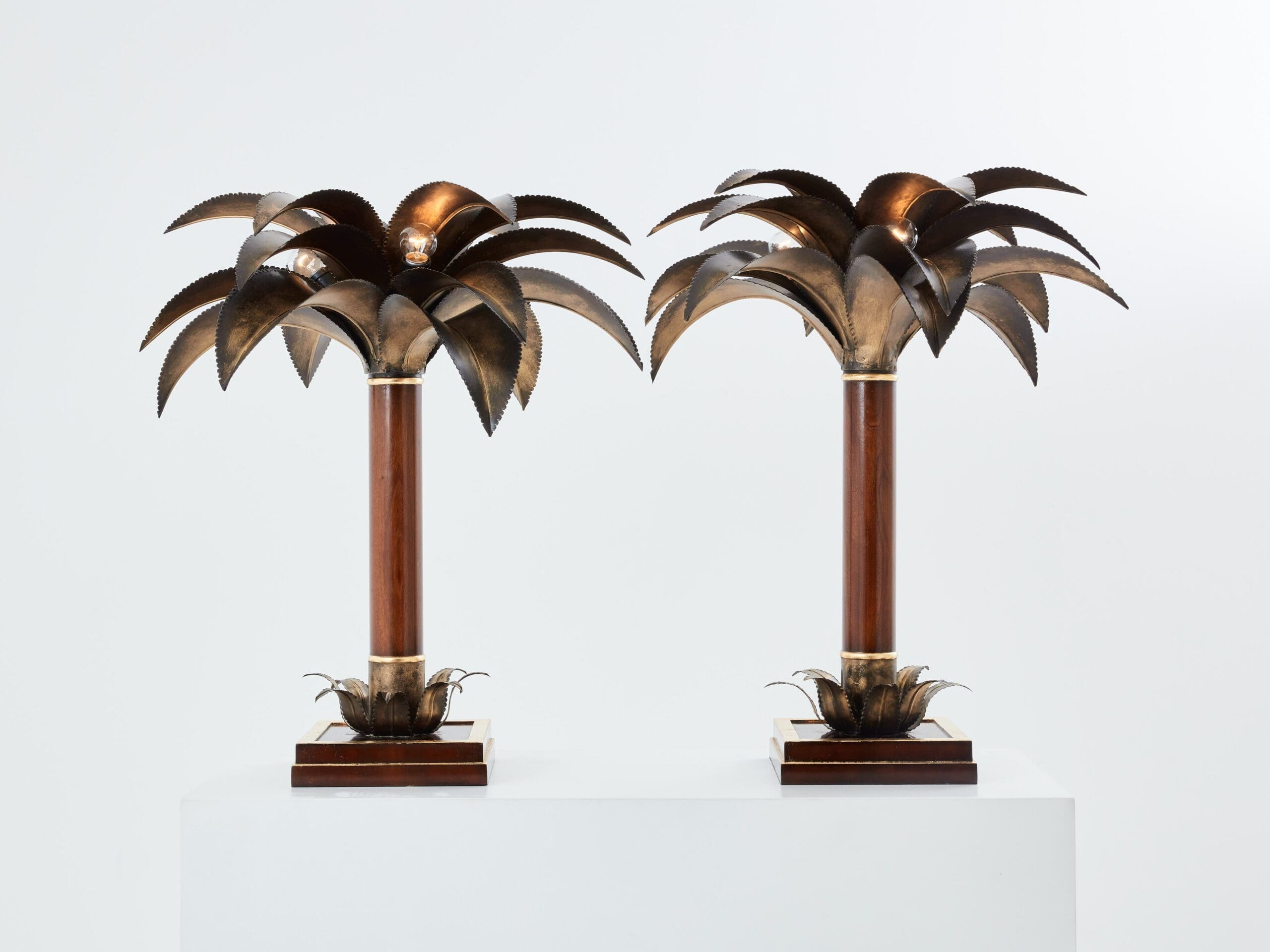 Lampes Palmier de Maison Jansen : L’Élégance Tropicale des Années 60