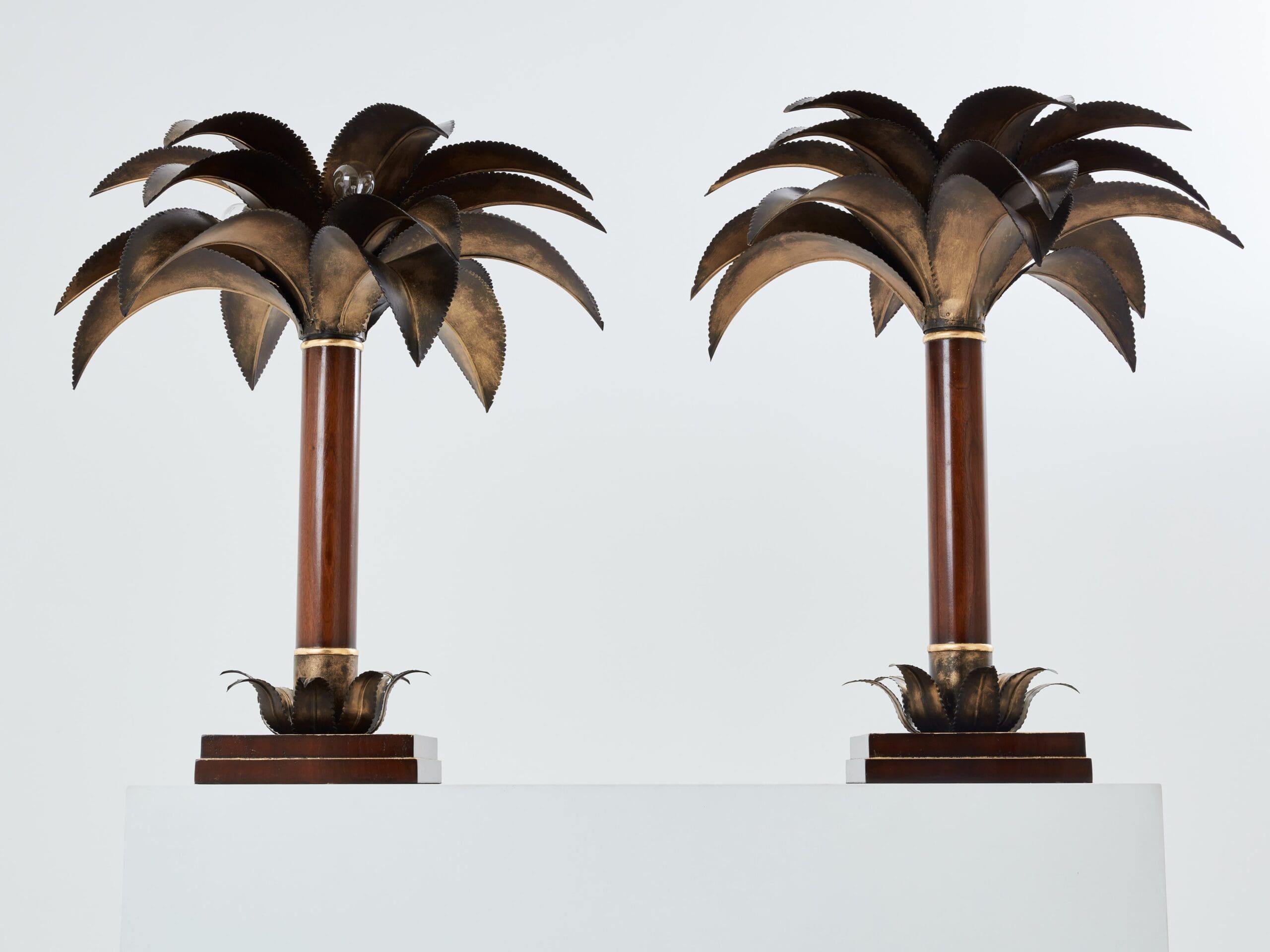 Lampes Palmier de Maison Jansen : L’Élégance Tropicale des Années 60