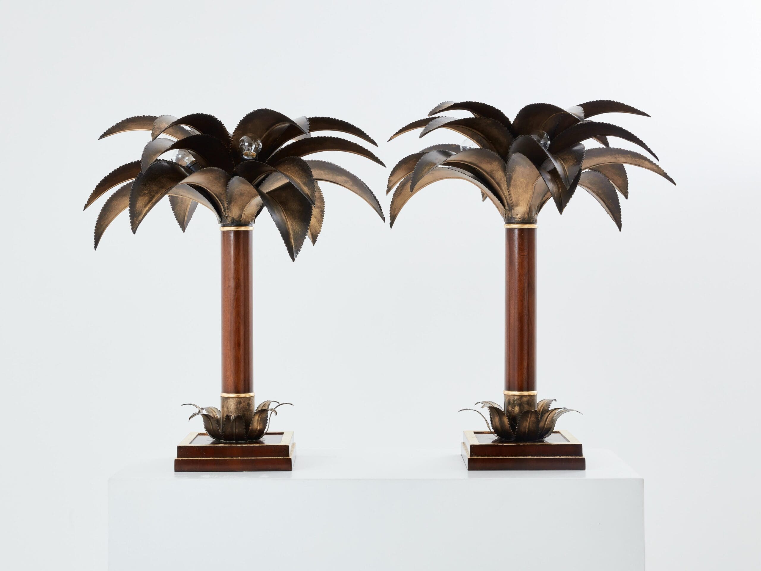 Lampes Palmier de Maison Jansen : L’Élégance Tropicale des Années 60