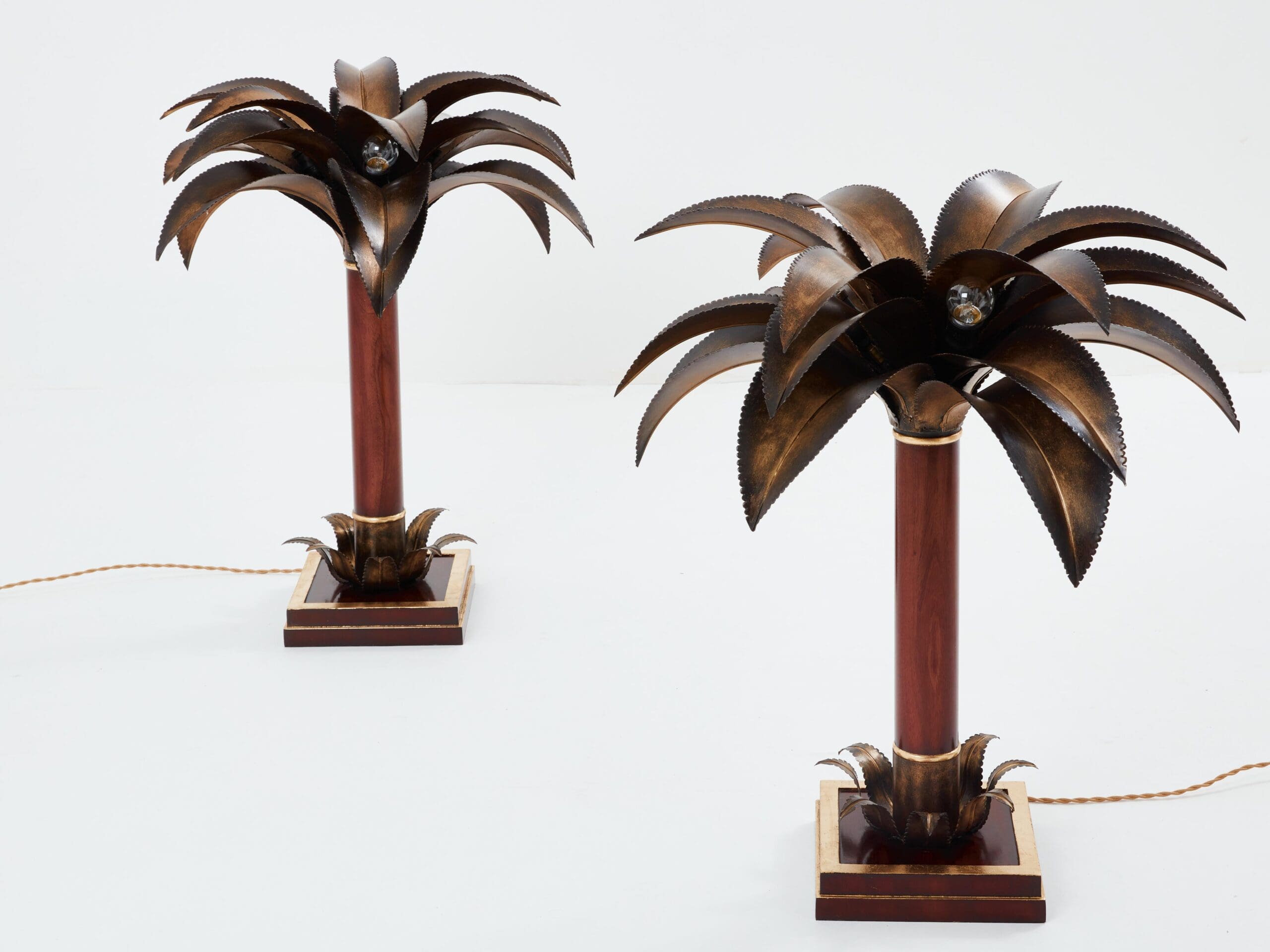 Lampes Palmier de Maison Jansen : L’Élégance Tropicale des Années 60