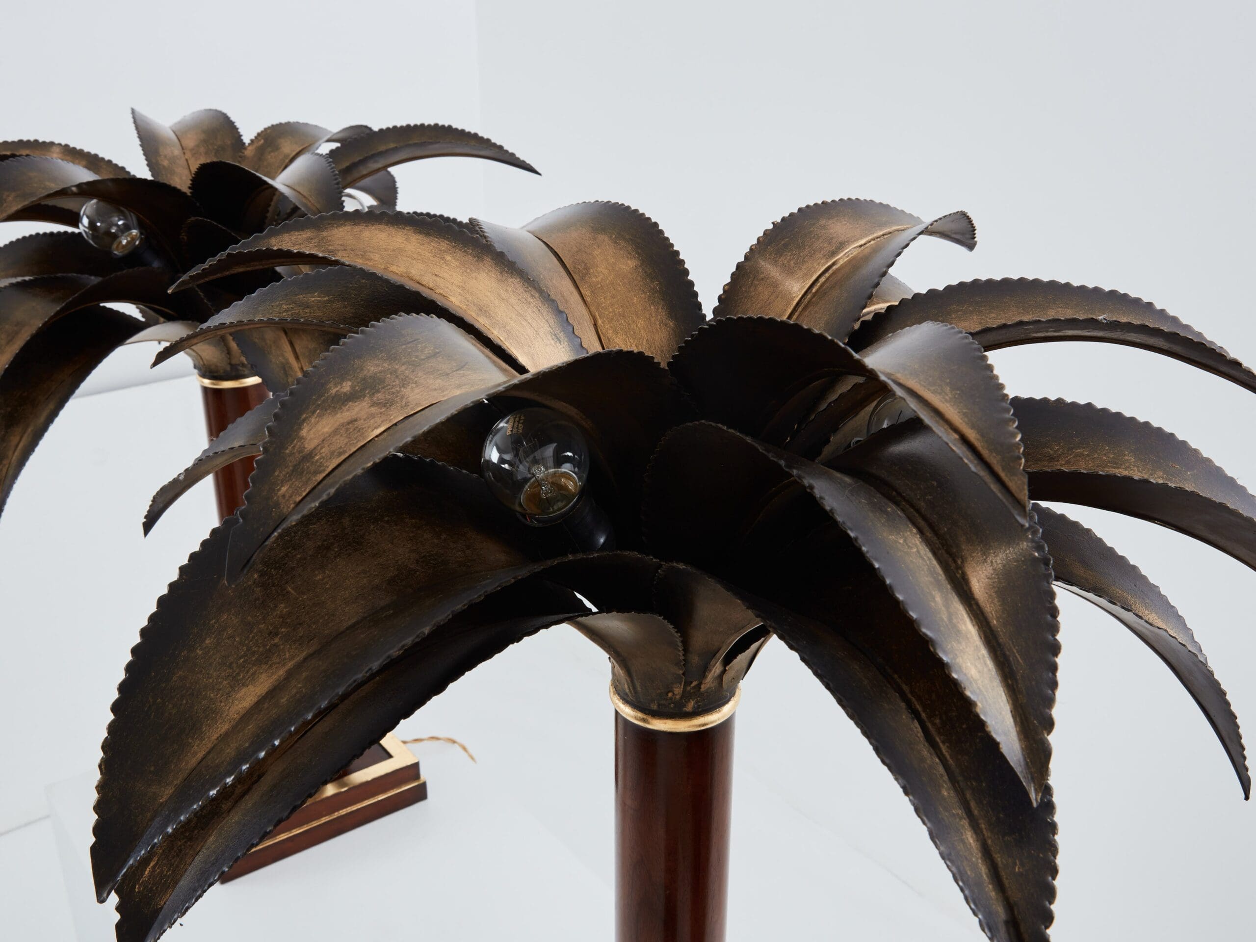 Lampes Palmier de Maison Jansen : L’Élégance Tropicale des Années 60