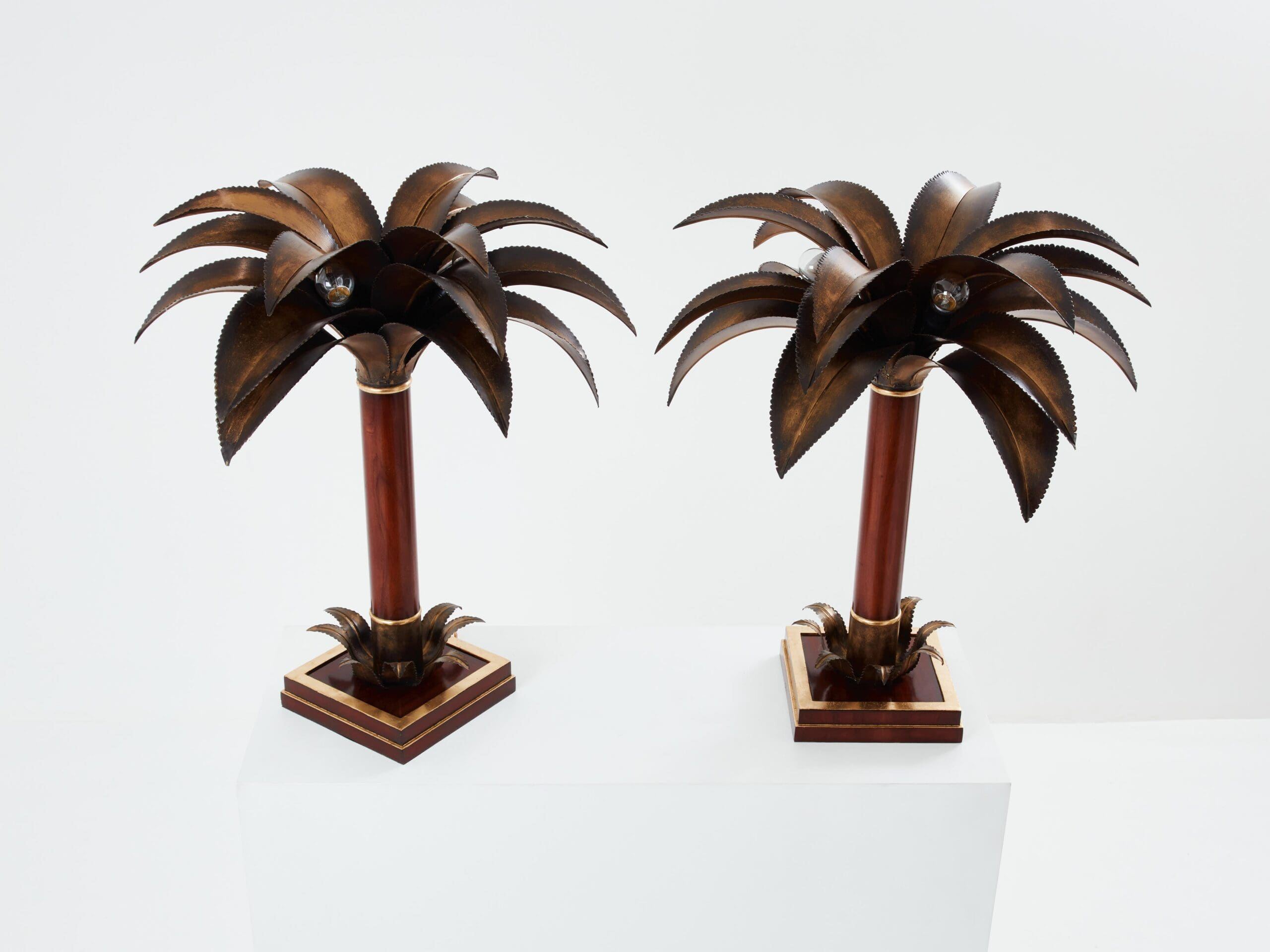 Lampes Palmier de Maison Jansen : L’Élégance Tropicale des Années 60