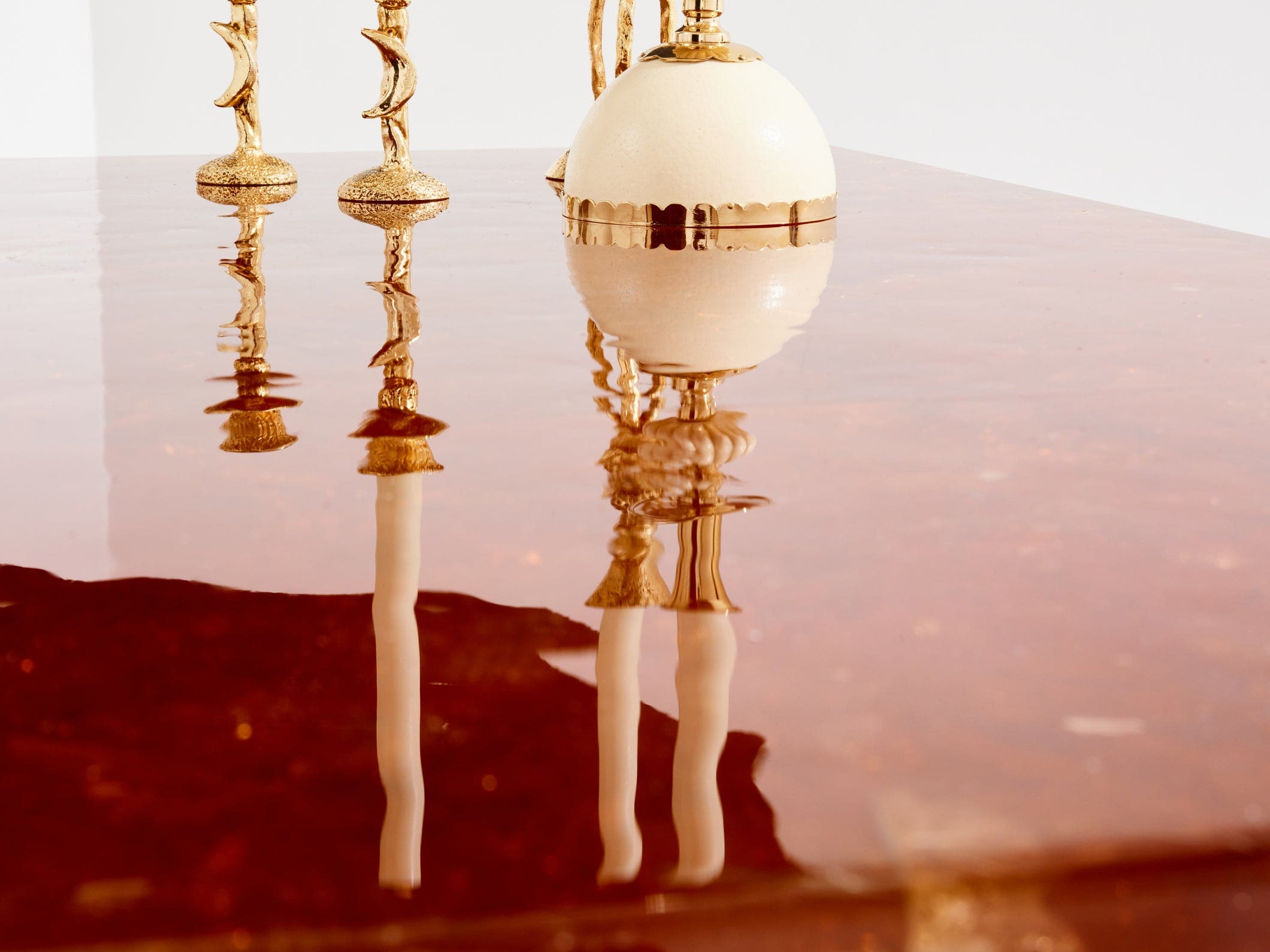 Table Basse en Résine Fractale de Marie-Claude de Fouquières (1970s)