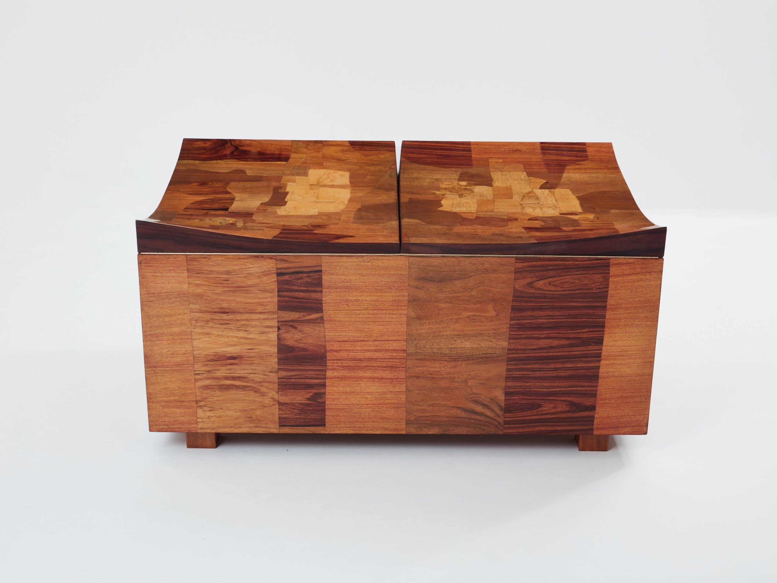 Cabinet Bar en Marqueterie par Michel Lefèvre – 1960