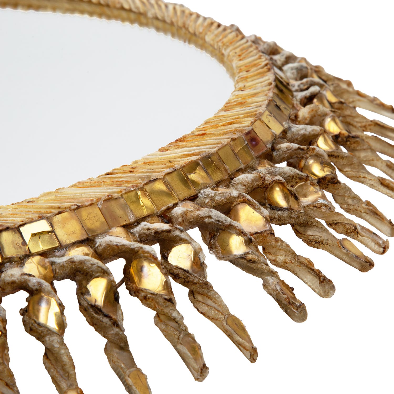 Miroir ‘Soleil torsadé’ par Line Vautrin