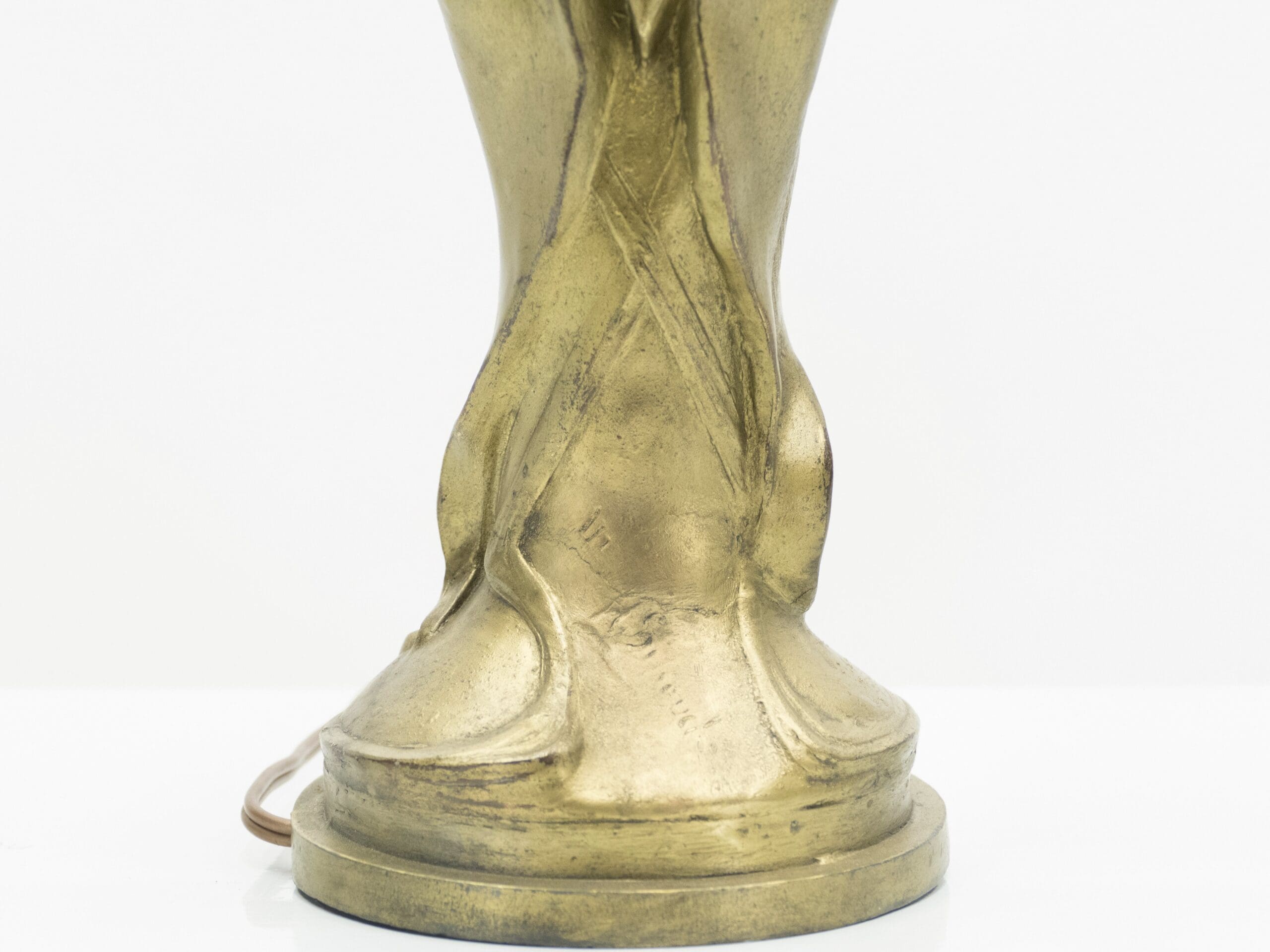 Lampe en bronze Art déco française des années 1920