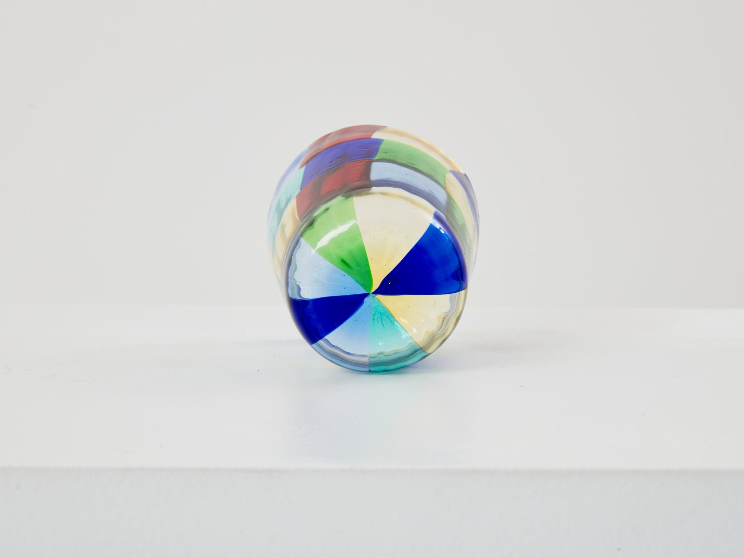 Set de 6 Verres Colorés en Verre Murano – Années 1980
