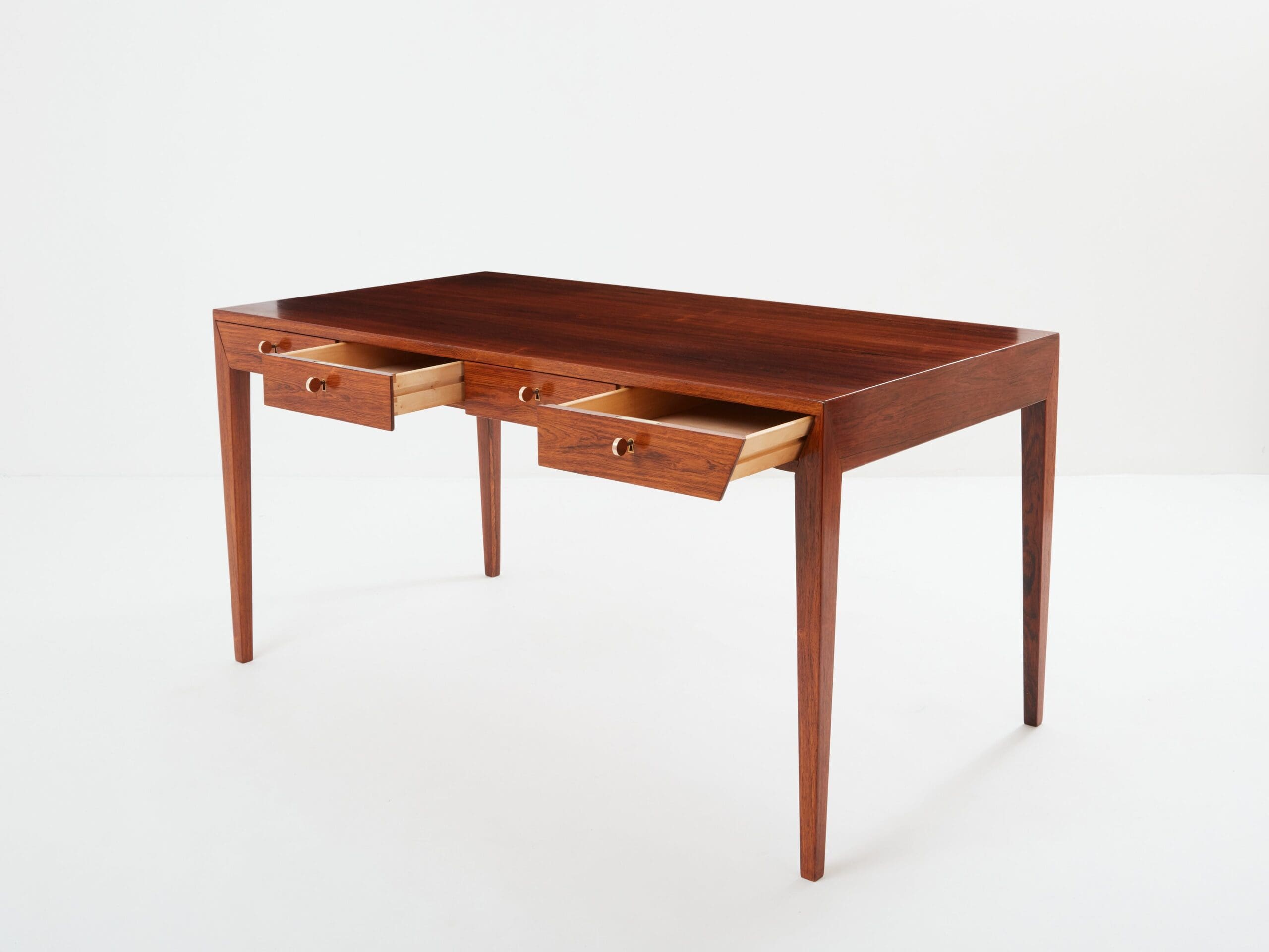 Bureau en palissandre par Severin Hansen pour Haslev, Danemark, 1960